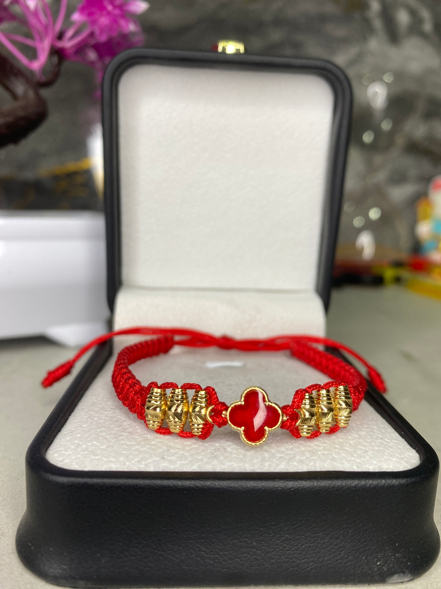 Pulsera Van Clef rojo Barriles