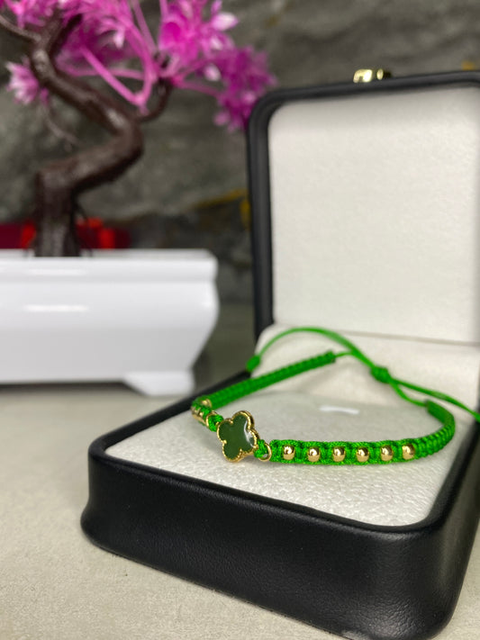 Pulsera Van Cleef verde #3 lisa