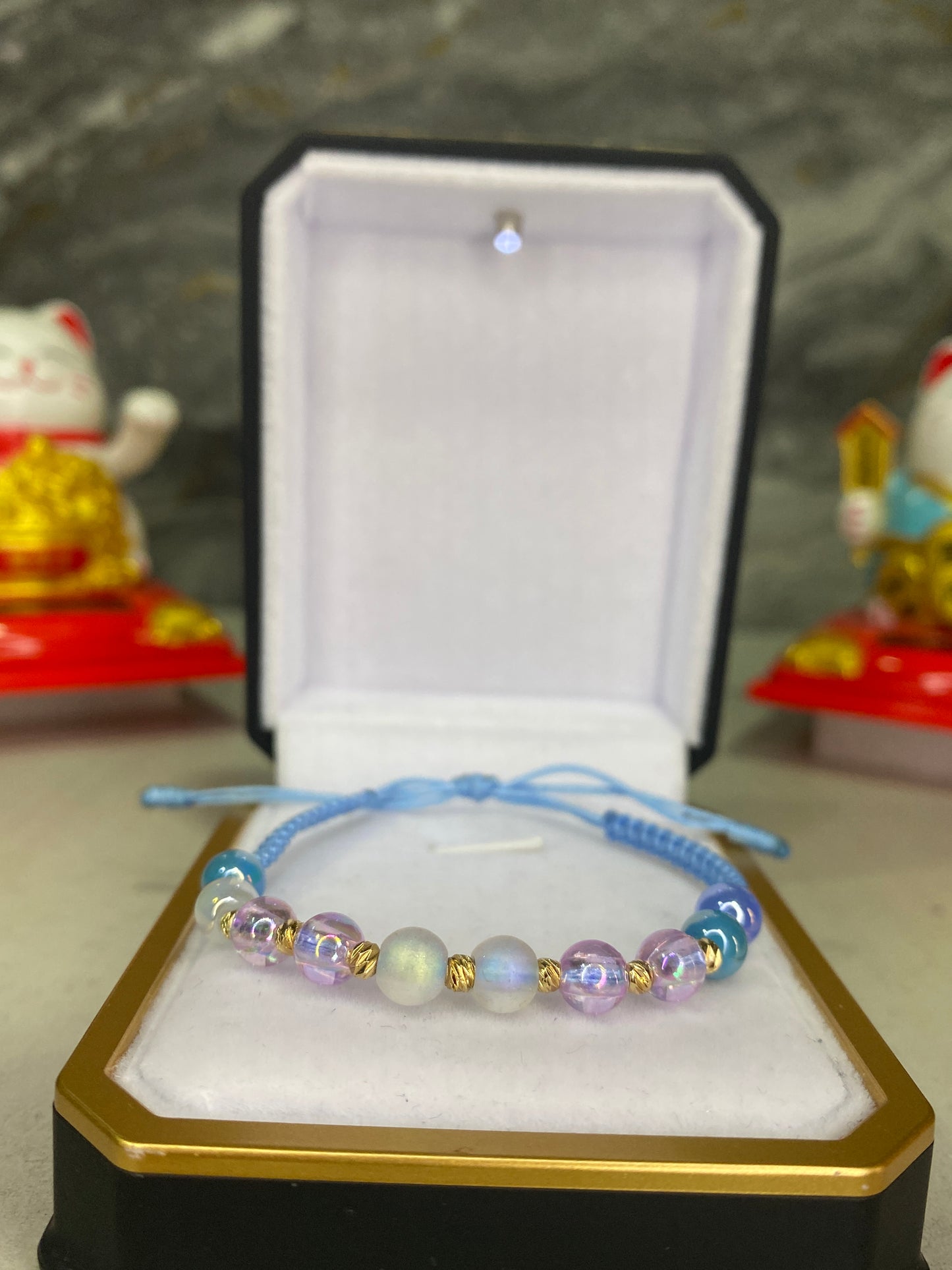 Pulsera de protección #3 diamantada piedras lunares