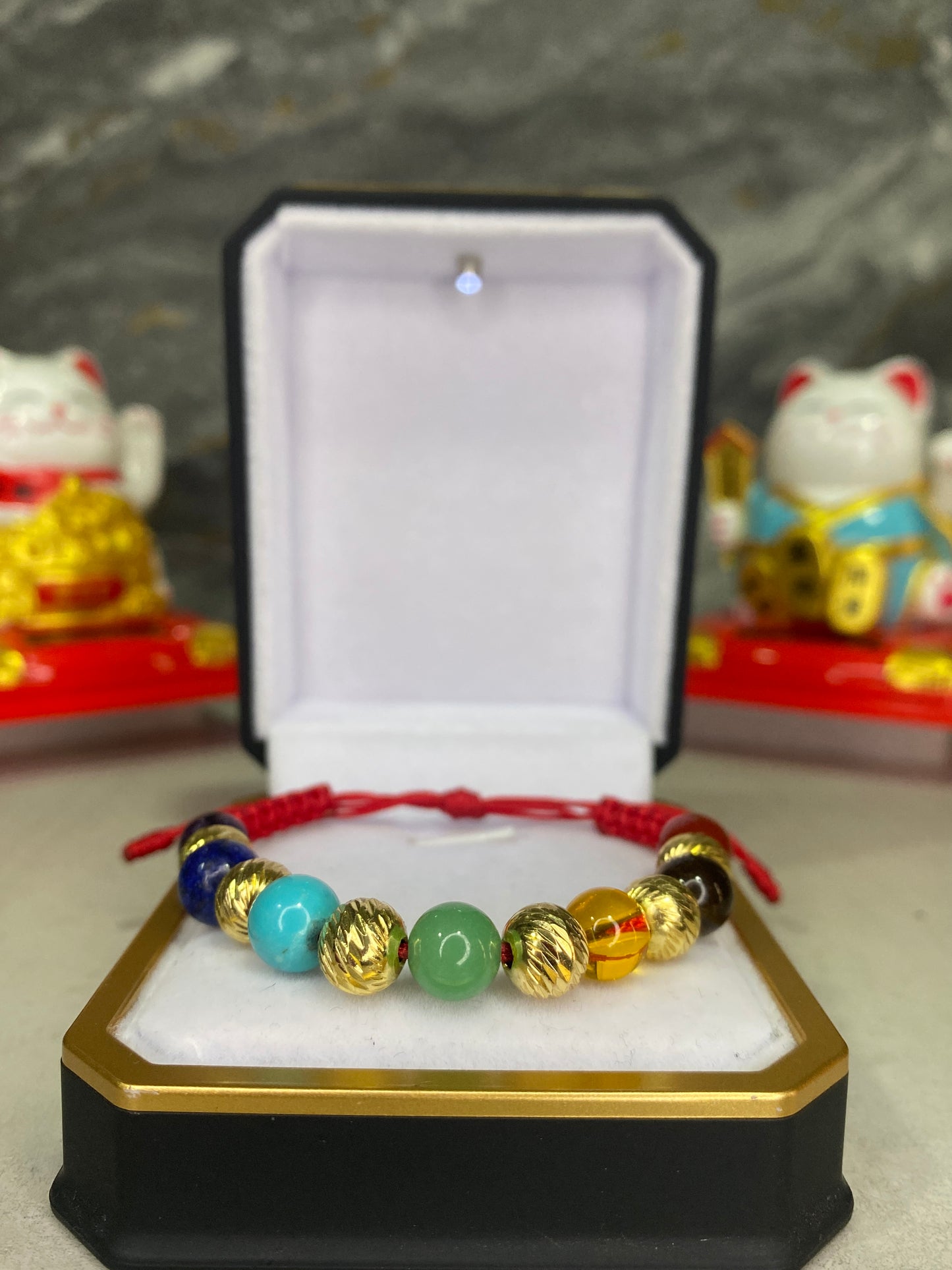 Pulsera 7 Chakras #8 Tipo Oro