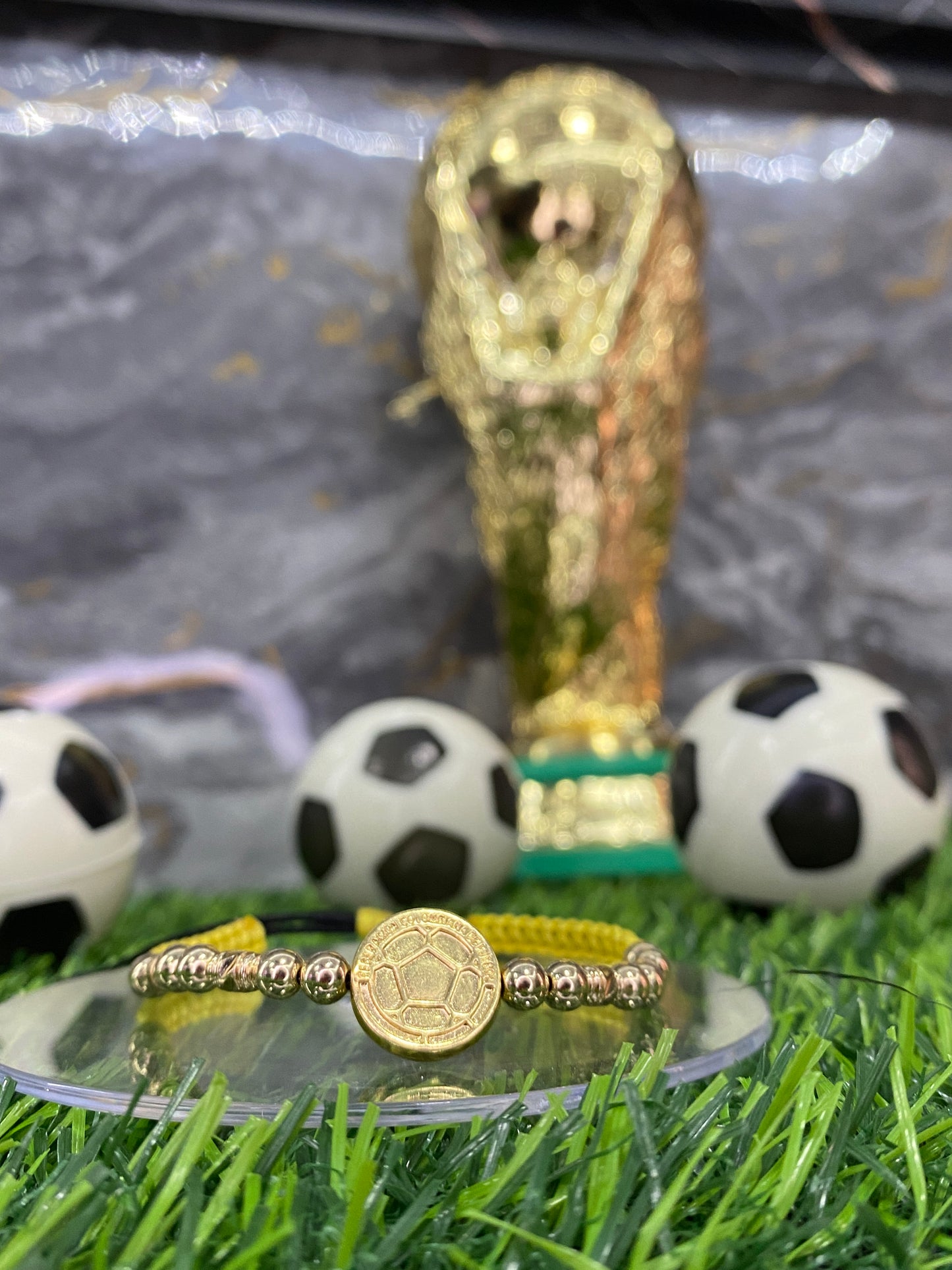 Pulsera Selección Colombia lisa con barriles