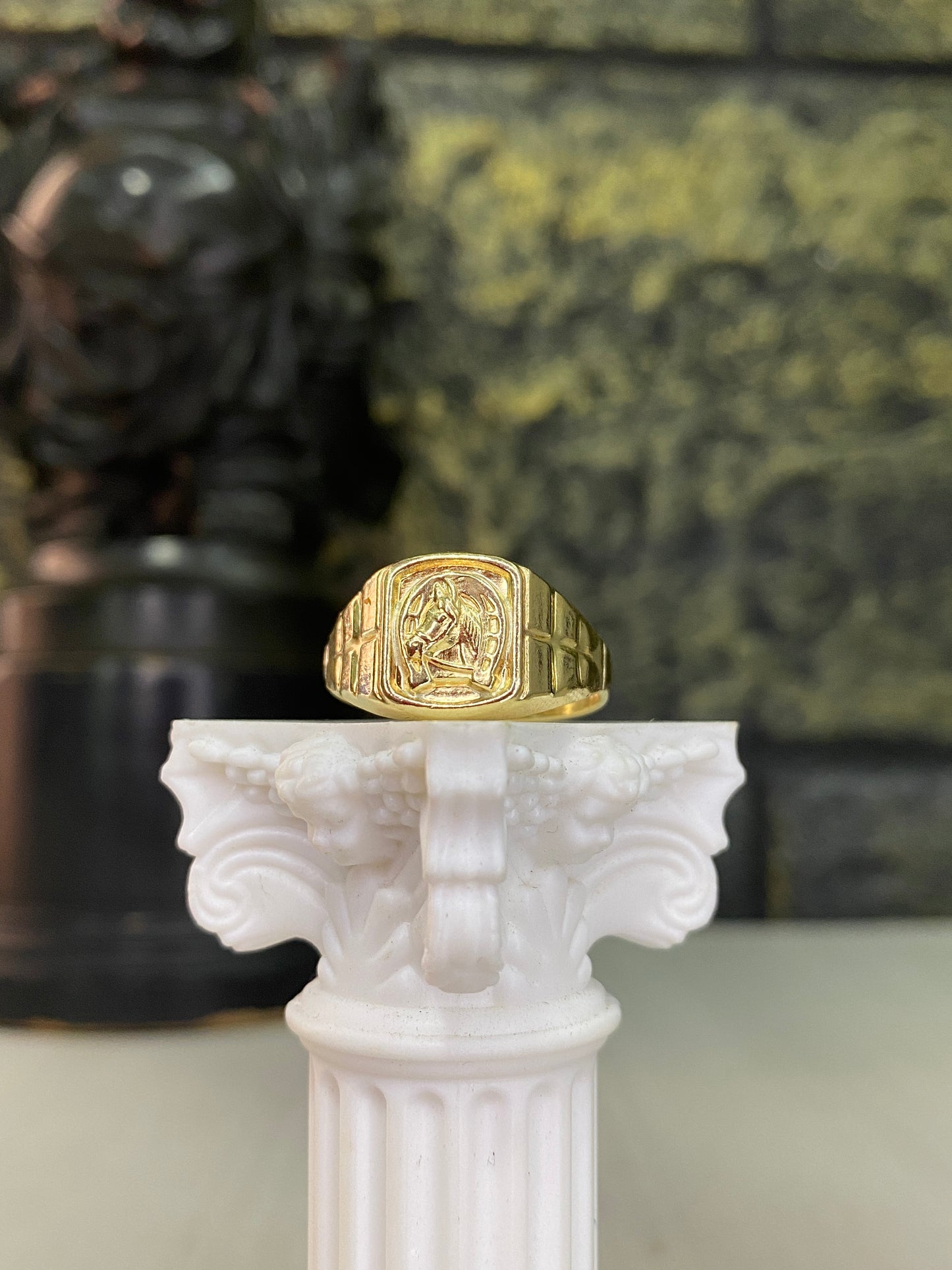 Anillo Equino Troquelado Talla 9,5