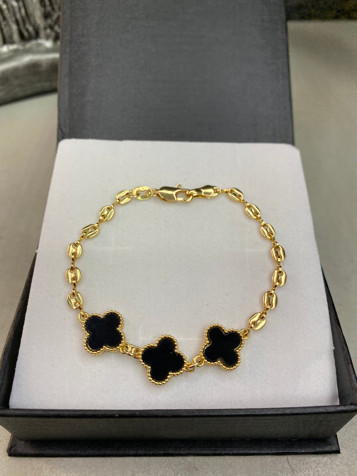 Pulso Gucci Van Cleef verde negro