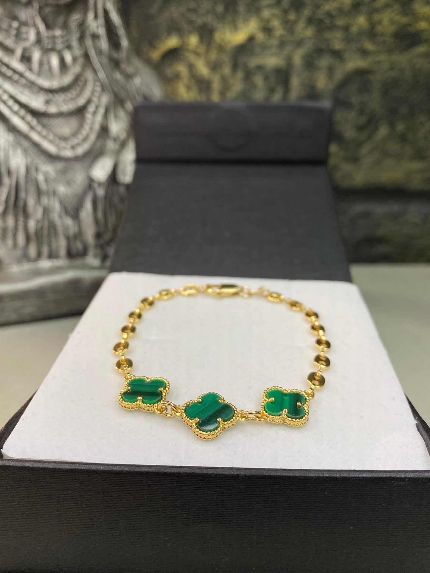 Pulso Gucci Van Cleef verde Grande