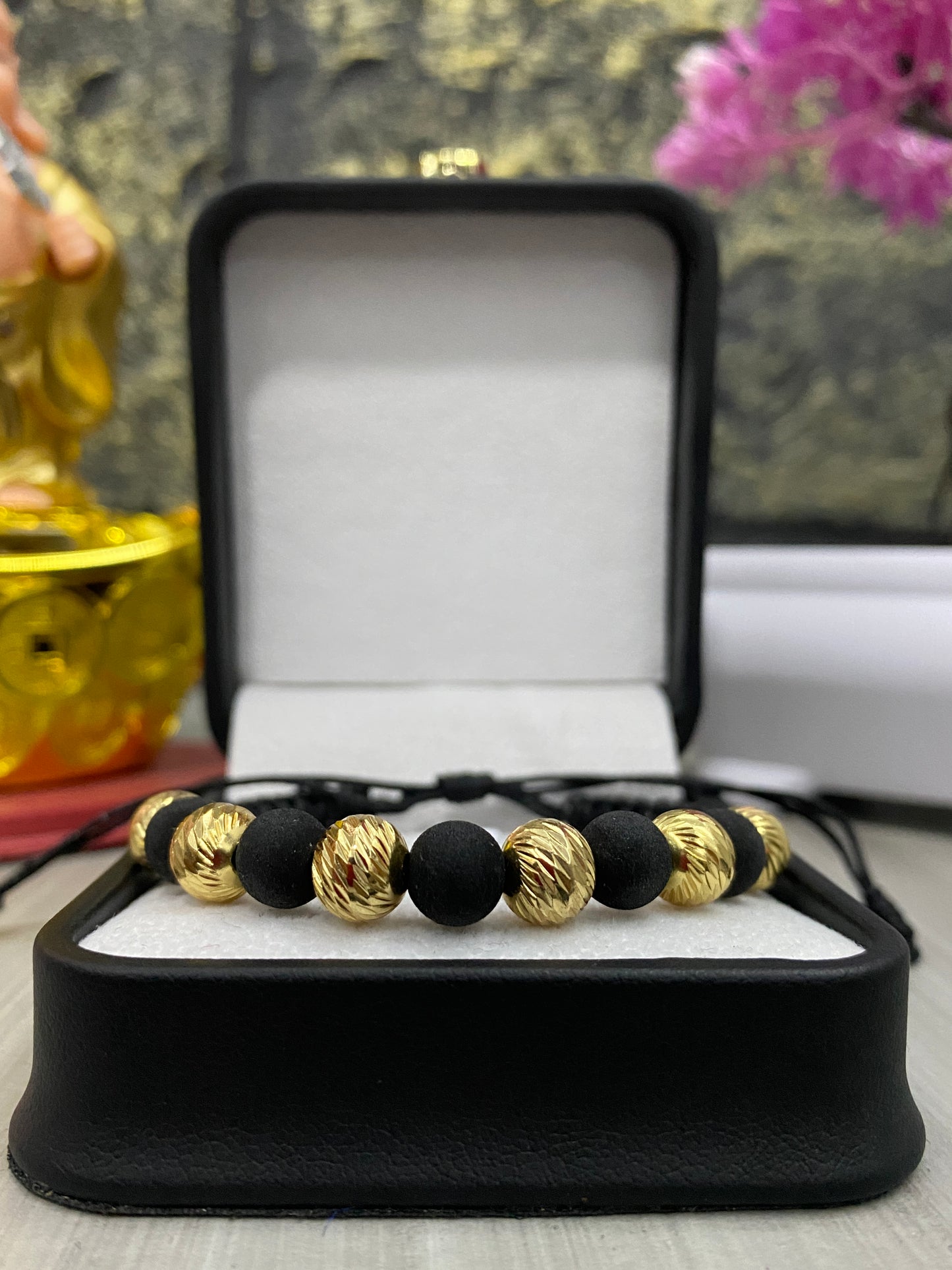 Pulsera 6 balines #6 tipo oro