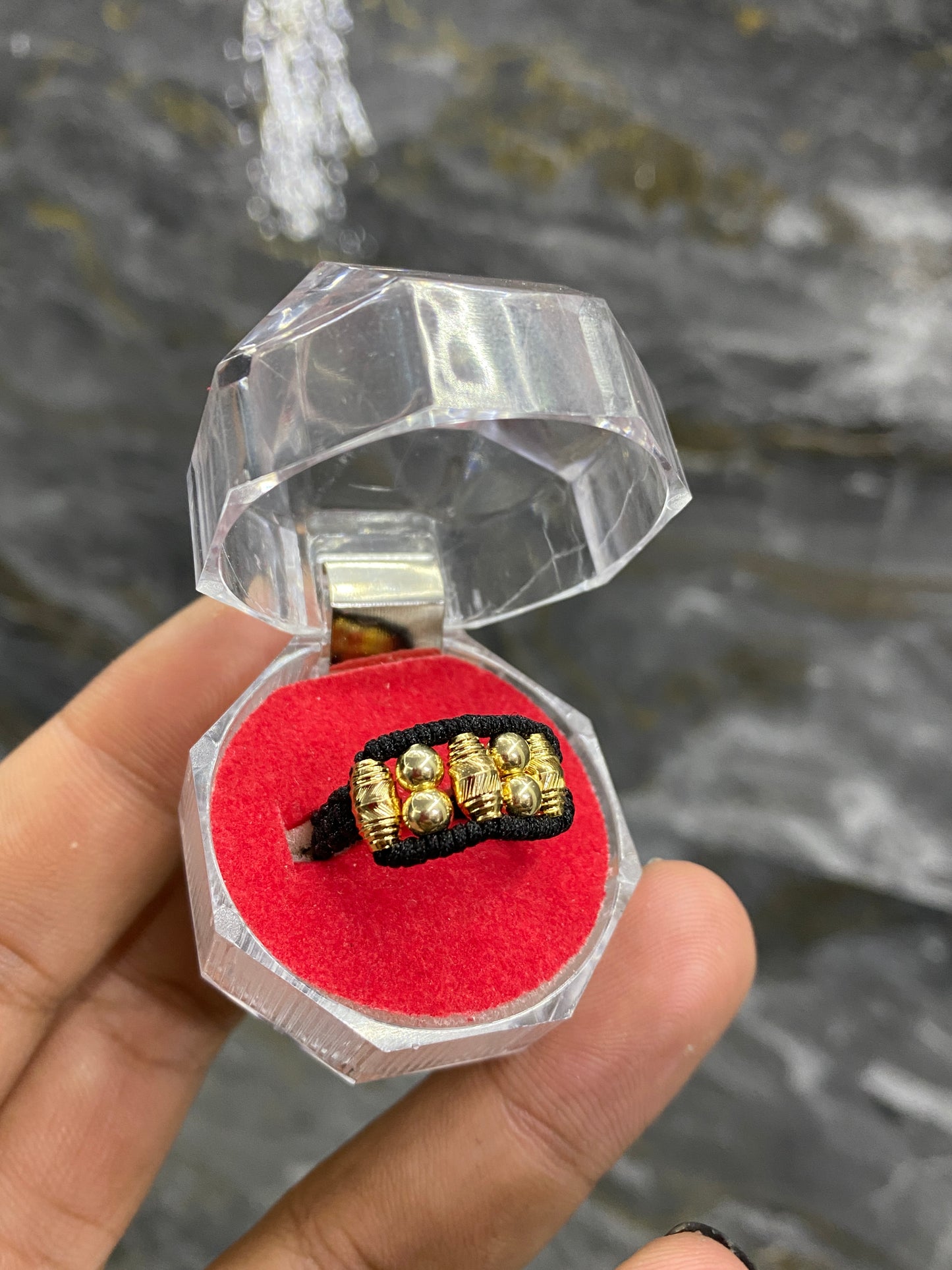 Anillo 3 barriles y balines liso