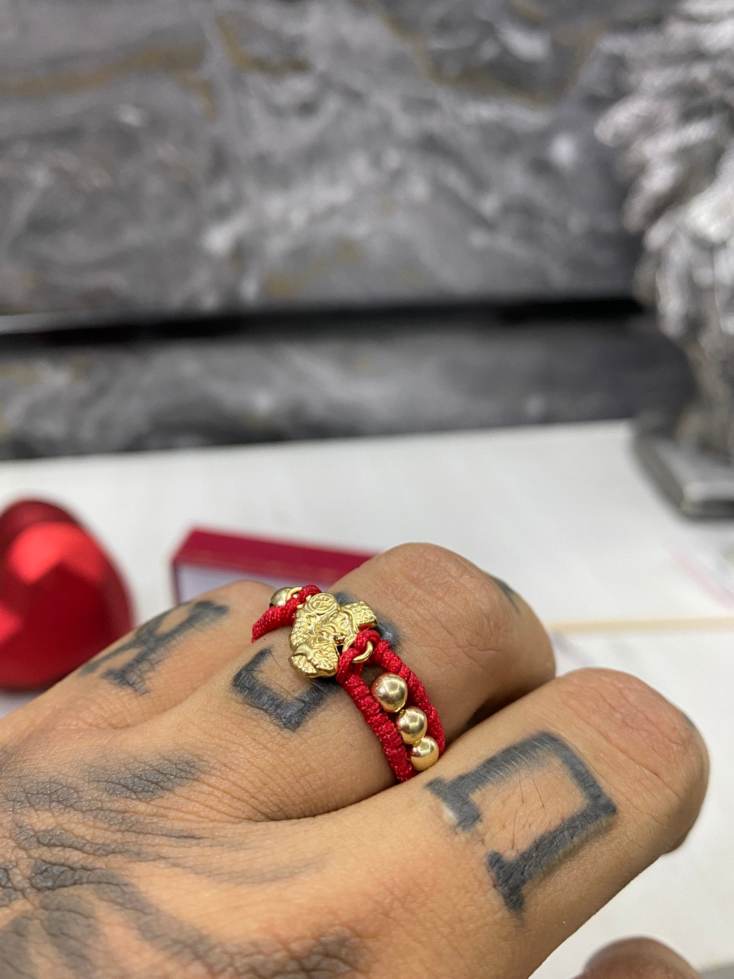 Anillo tio rico casual balines #4 lisos