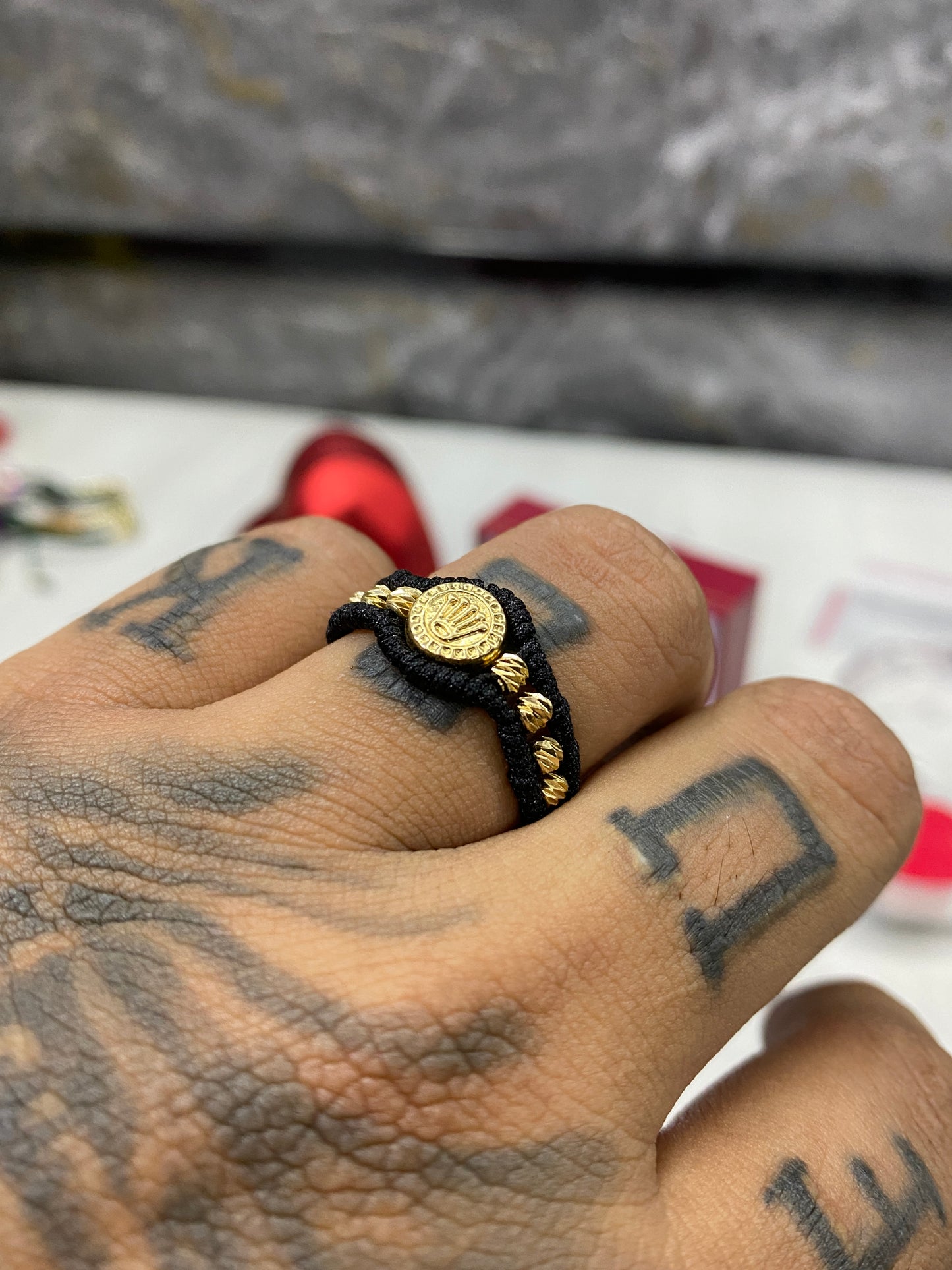 Anillo rolex sencillo balines #3 diamantados
