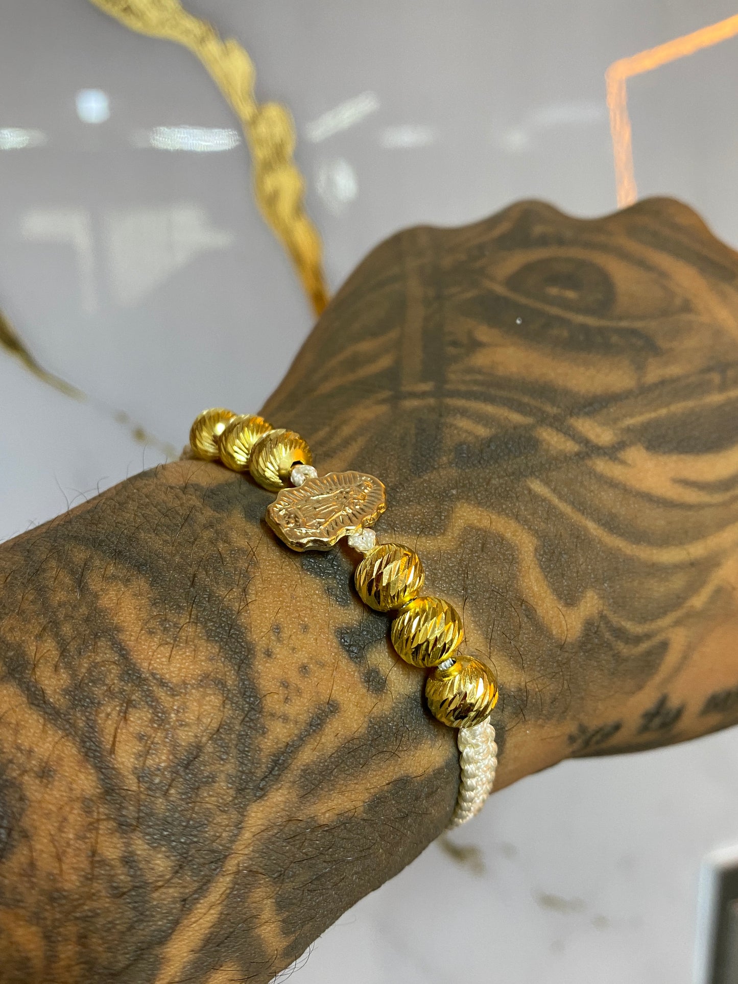 Pulsera Guadalupe silueta 6 balines #8
