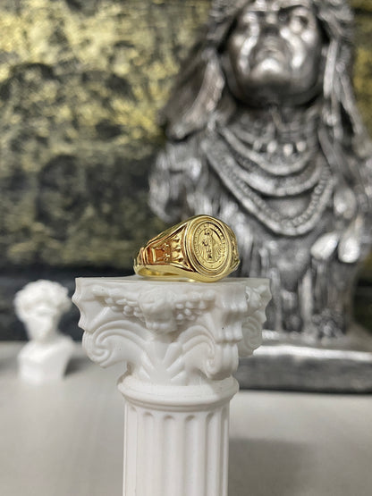 Anillo Virgen milagrosa Troquelado Talla 12
