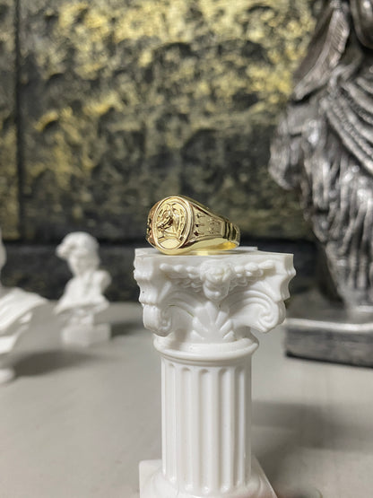 Anillo Equino Troquelado Talla 9