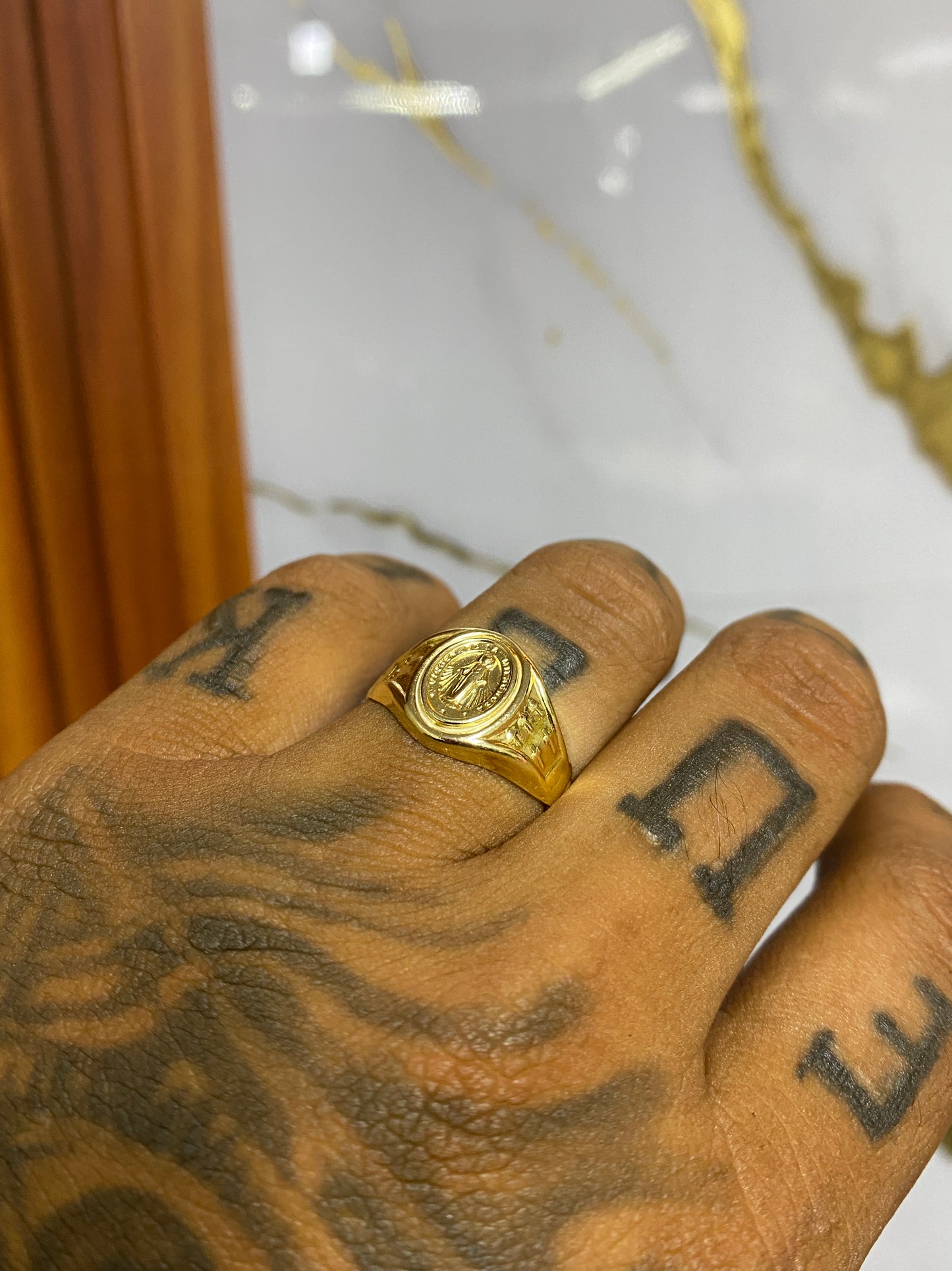 Anillo Virgen milagrosa Troquelado