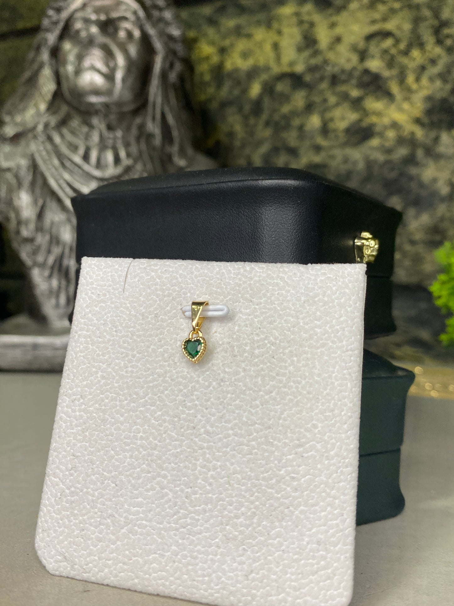 Dije Corazon circon verde mini