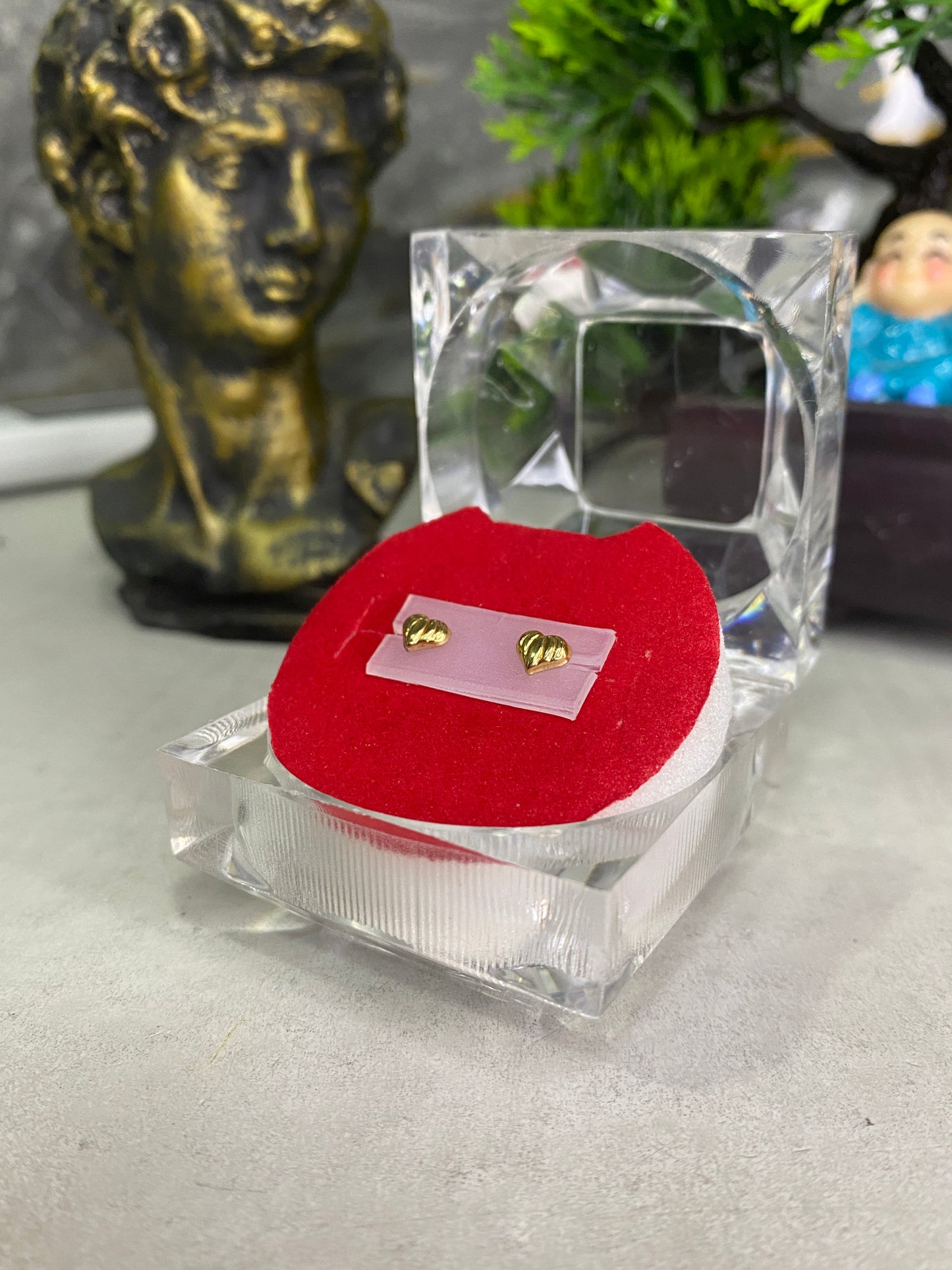 Topos corazón diamantado mini Rosca seguridad