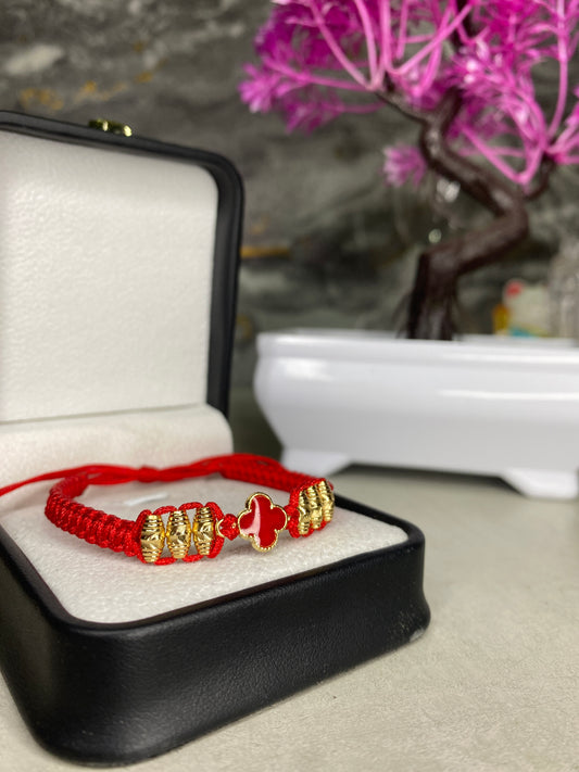 Pulsera Van Clef rojo Barriles