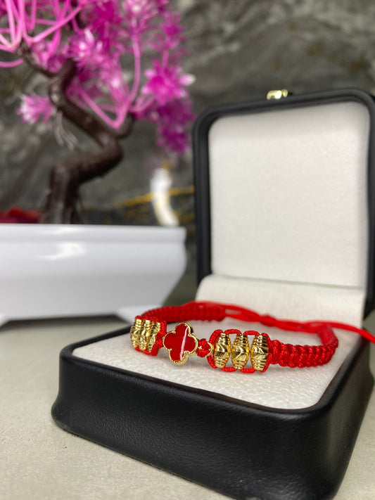 Pulsera Van Clef rojo Barriles