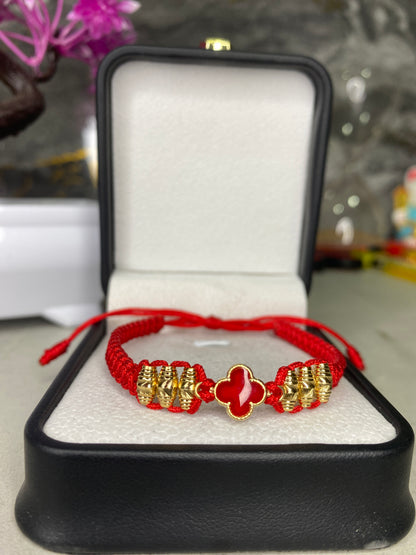 Pulsera Van Clef rojo Barriles