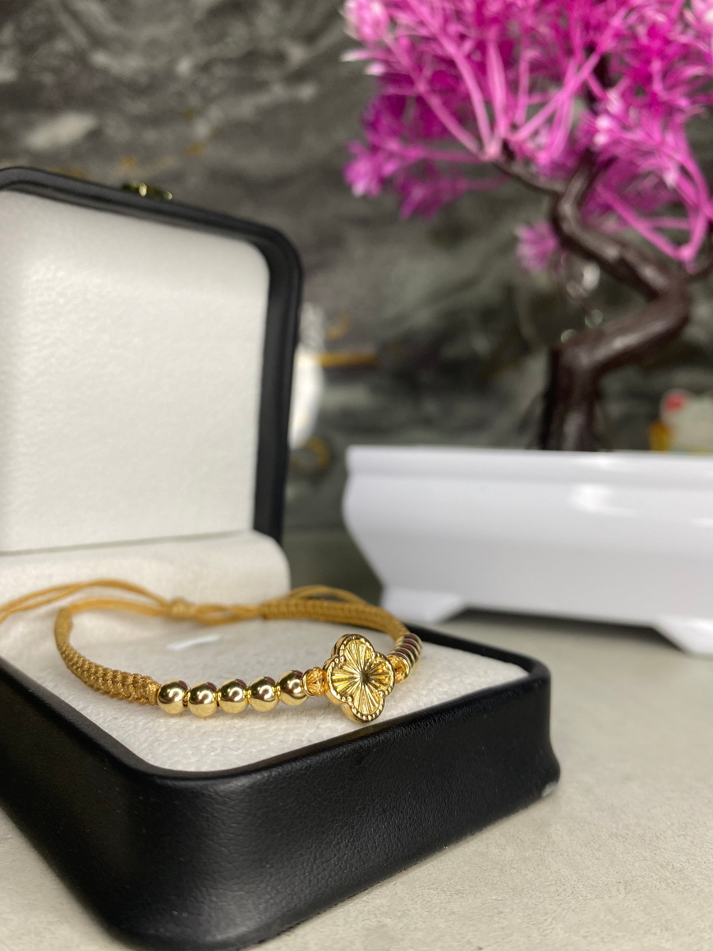 Pulsera Van Cleef Dorada #4 lisa