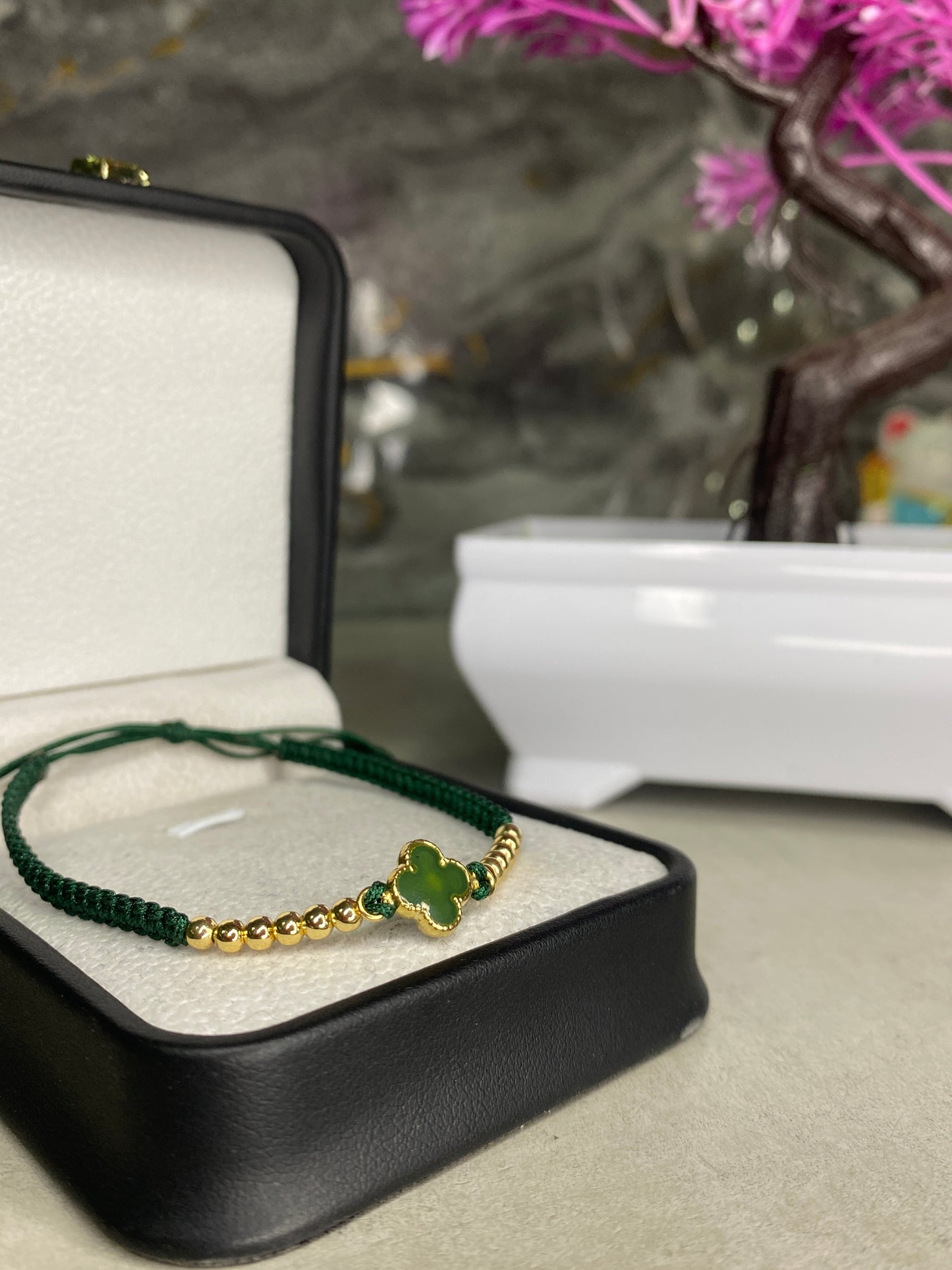 Pulsera Van Cleef verde #3 lisa
