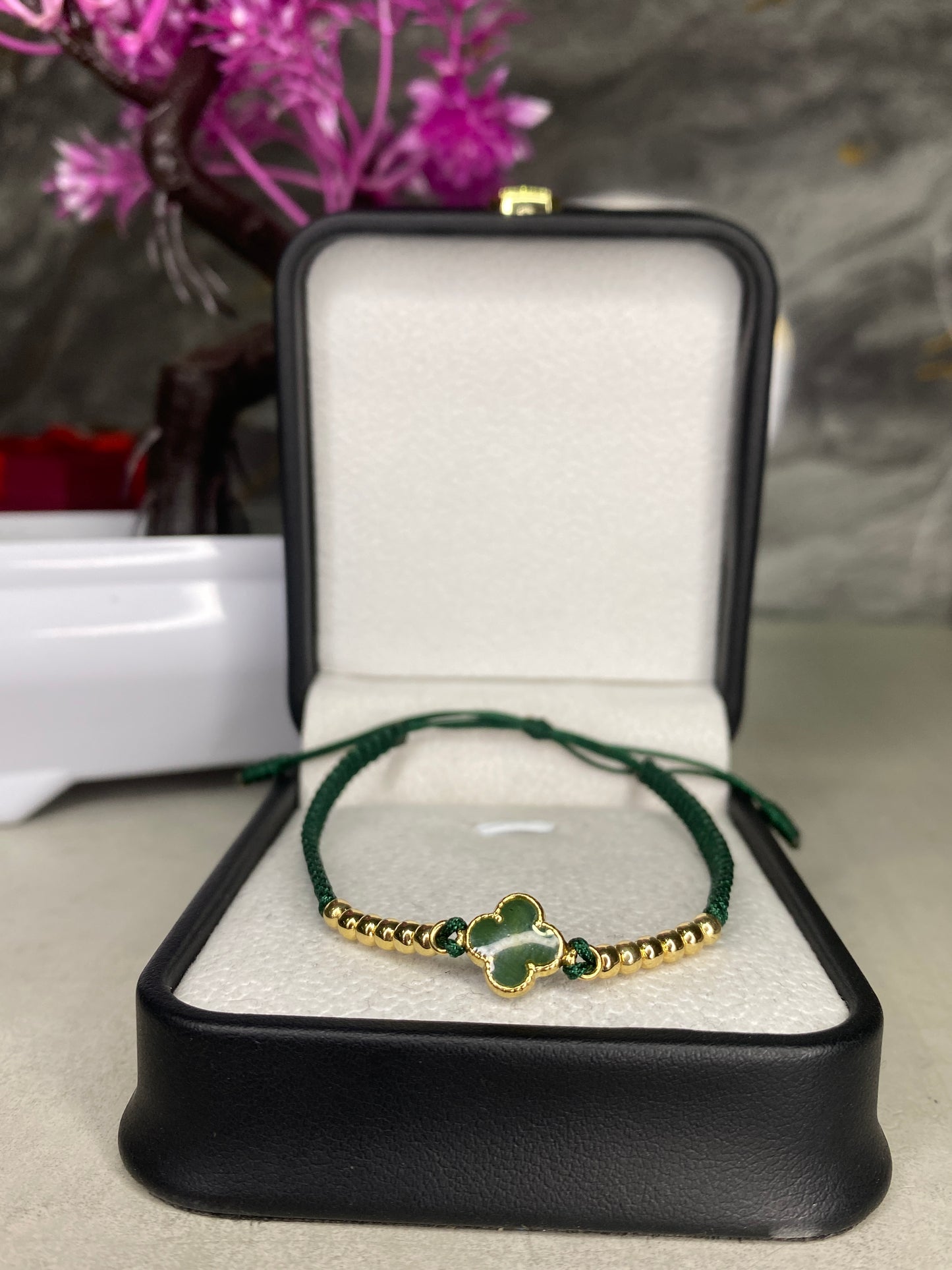 Pulsera Van Cleef verde #3 lisa