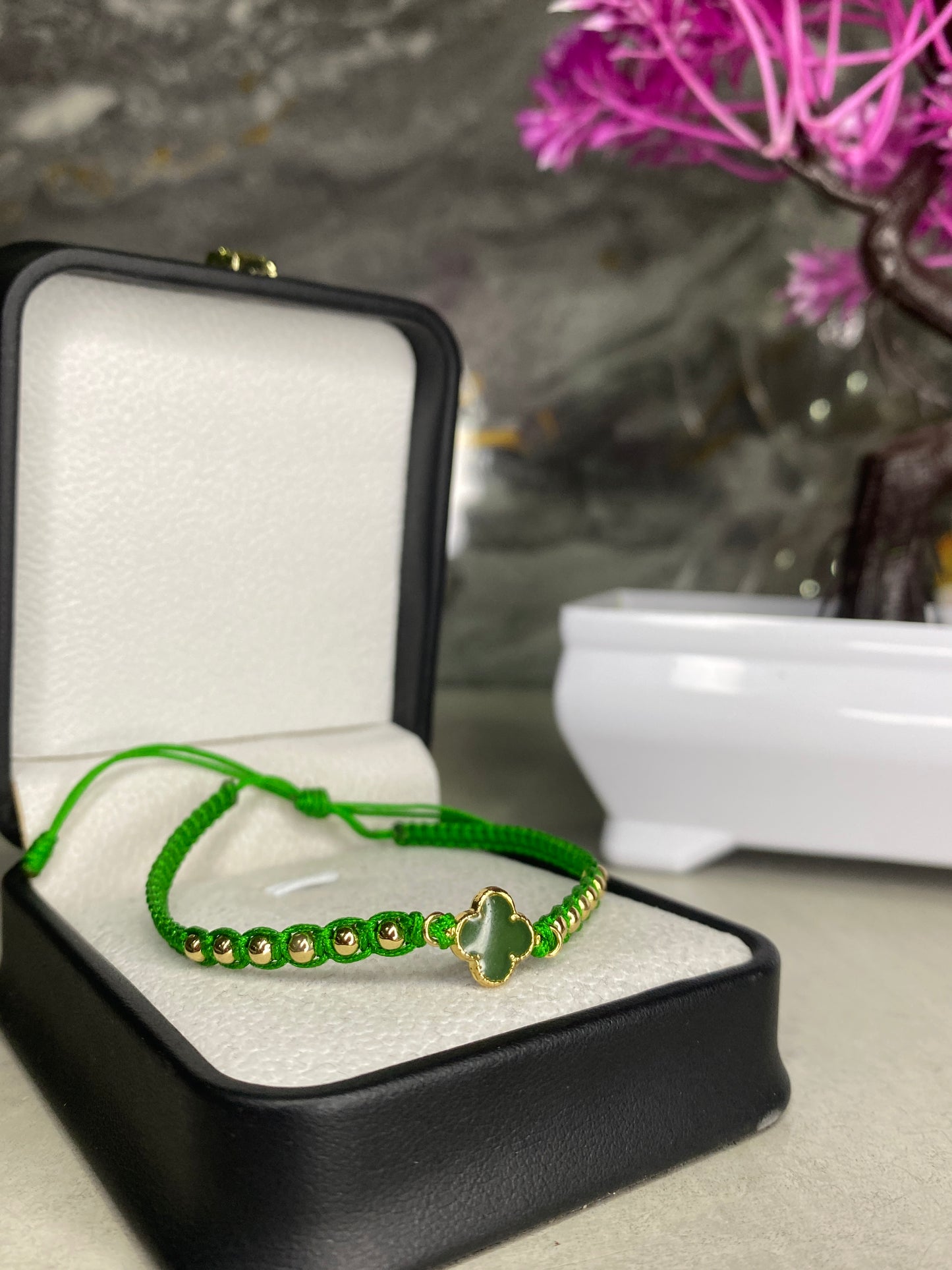 Pulsera Van Cleef verde #3 lisa
