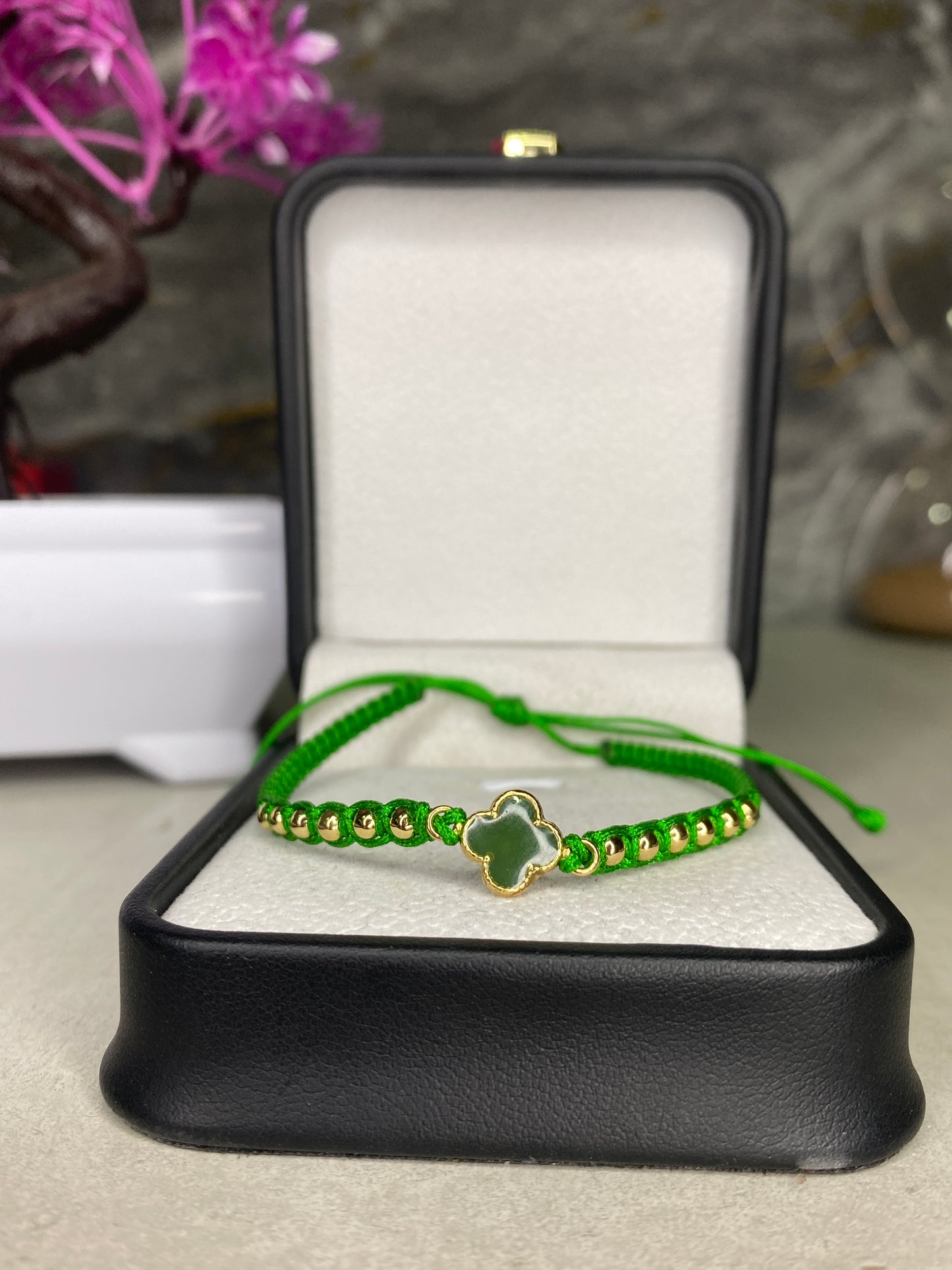 Pulsera Van Cleef verde #3 lisa