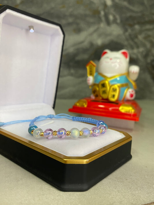 Pulsera de protección #3 diamantada piedras lunares