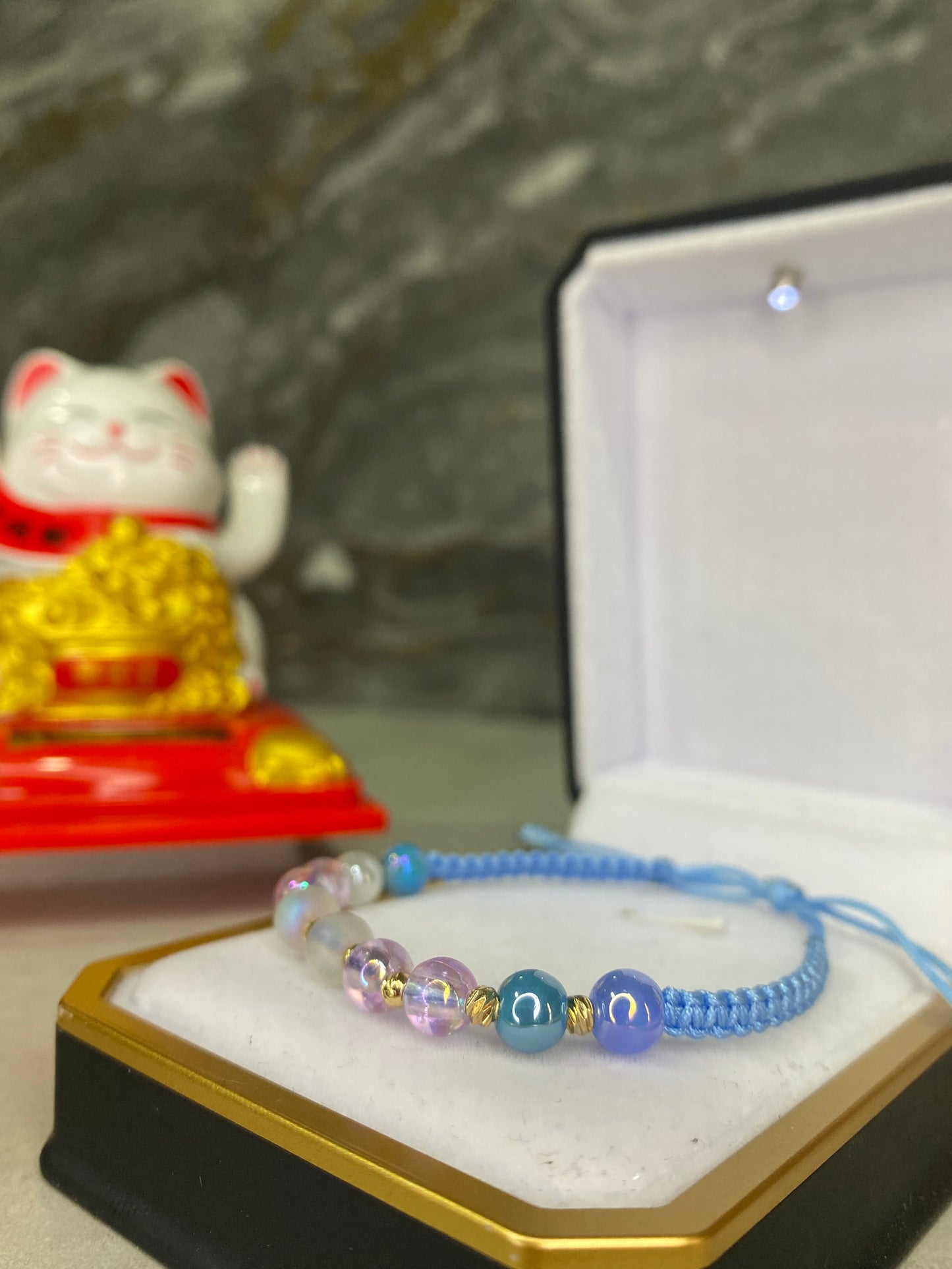 Pulsera de protección #3 diamantada piedras lunares
