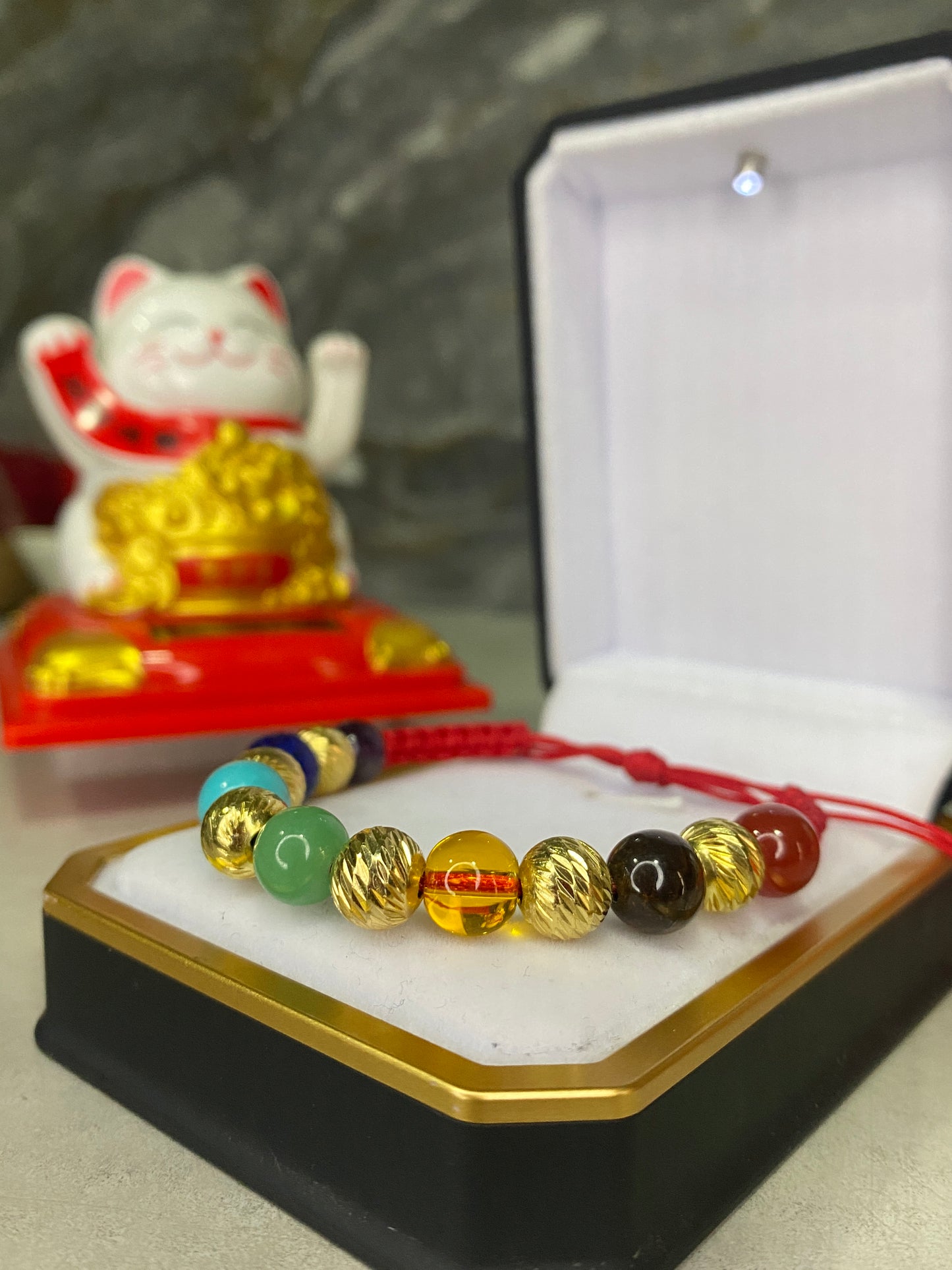 Pulsera 7 Chakras #8 Tipo Oro