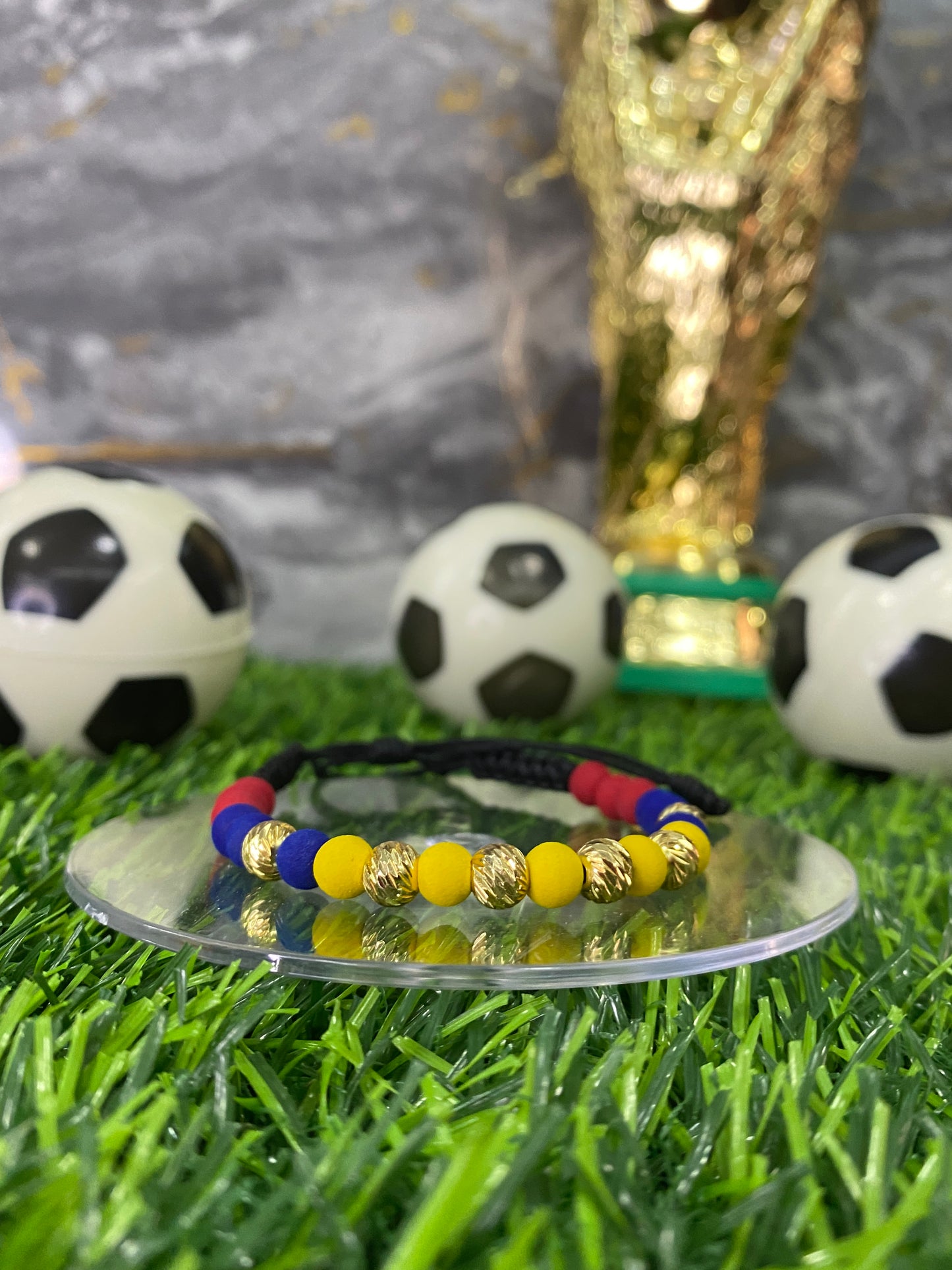 Pulsera Selección Colombia sencilla #6 tipo Oro