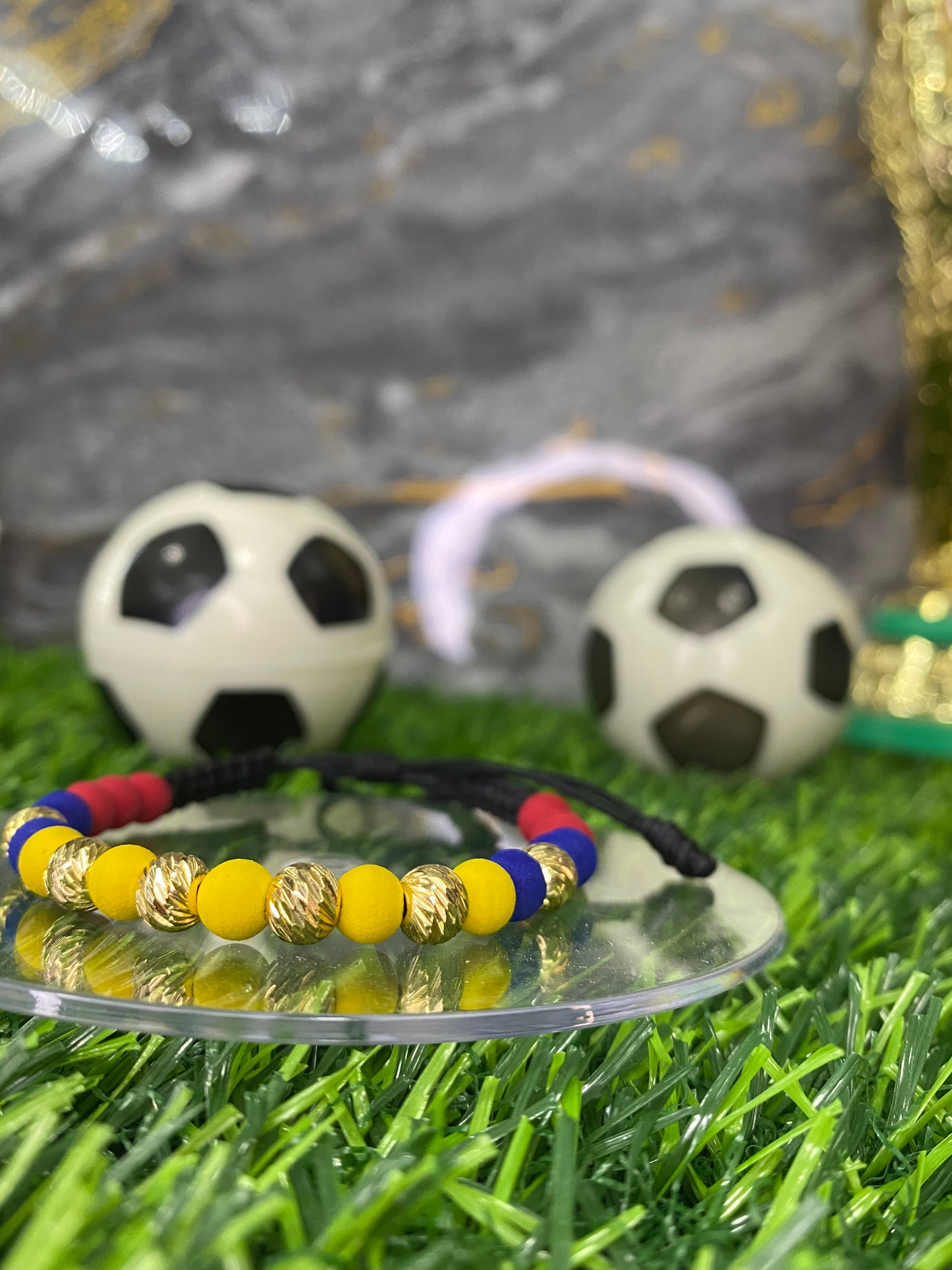 Pulsera Selección Colombia sencilla #6 tipo Oro