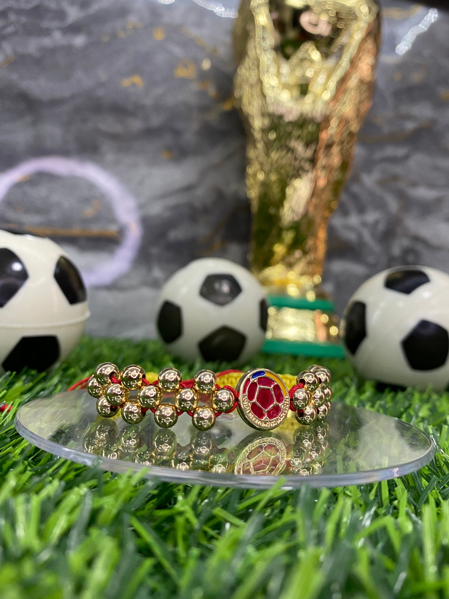 Pulsera Selección Colombia 3 carriles #5 lisa