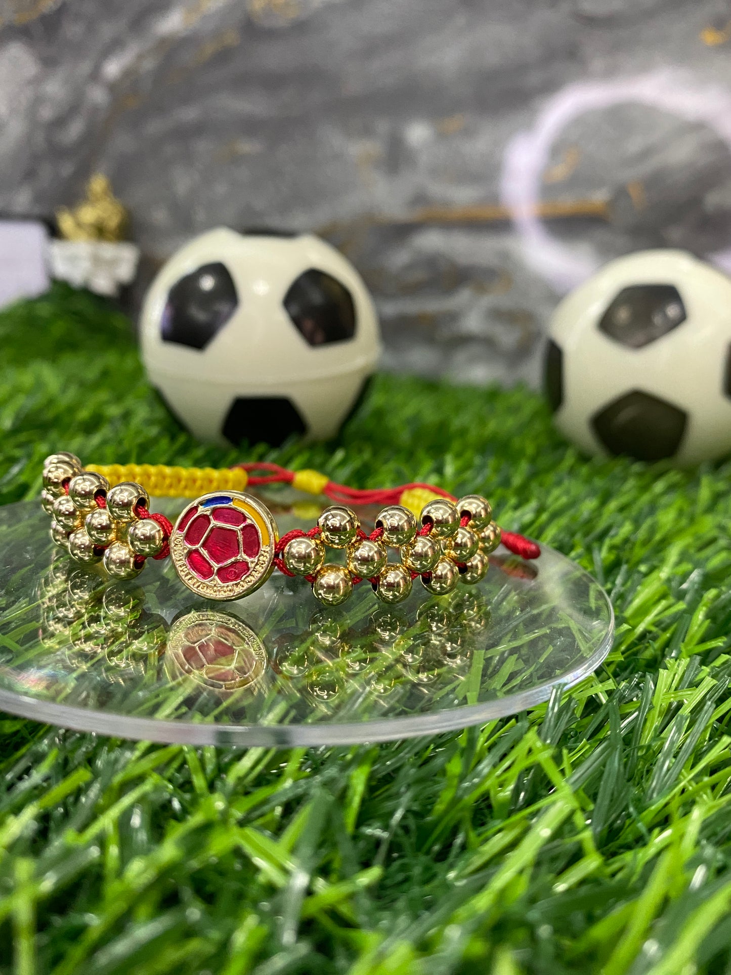 Pulsera Selección Colombia 3 carriles #5 lisa