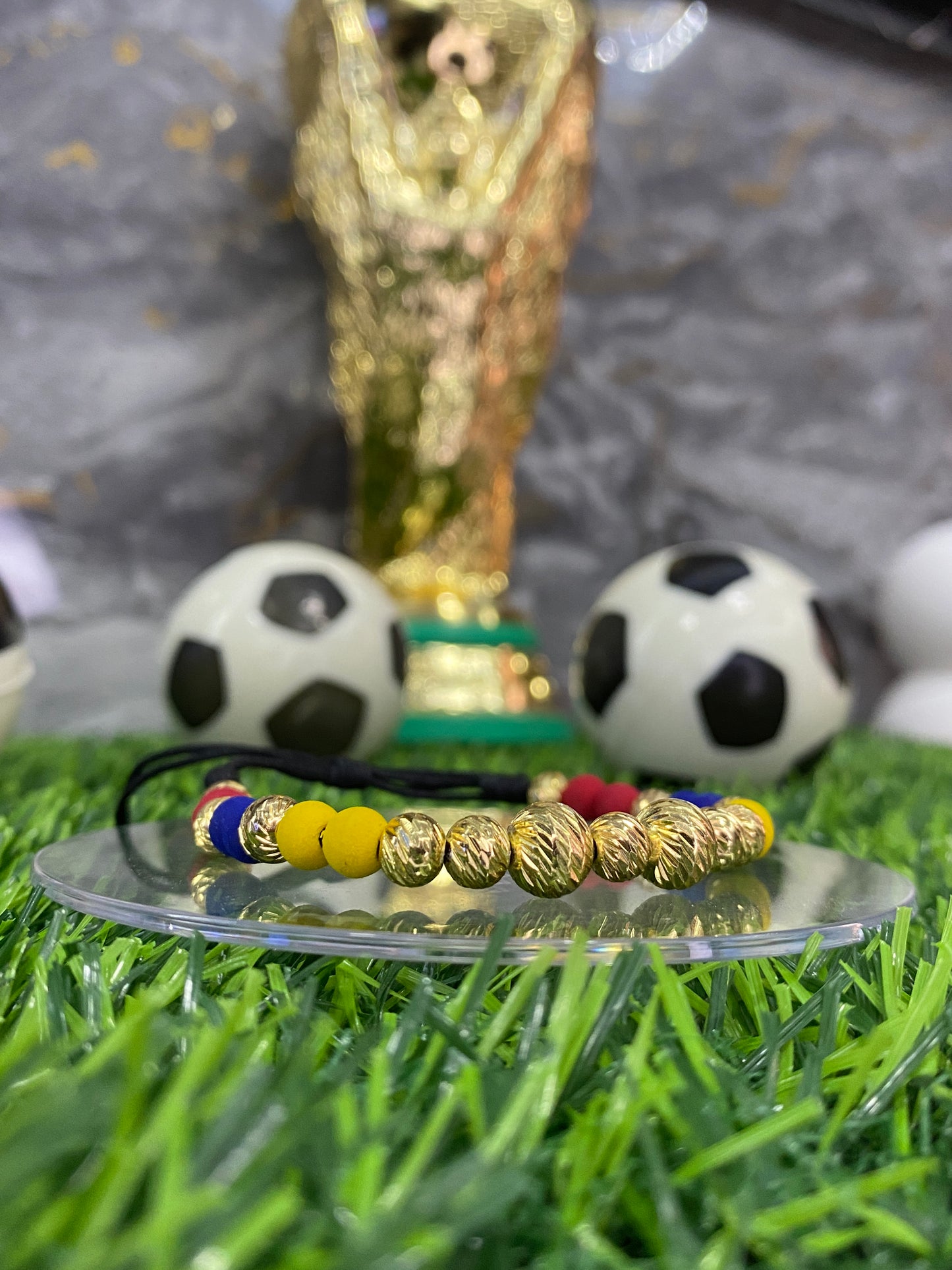 Pulsera Selección Colombia Sencilla tipo Oro