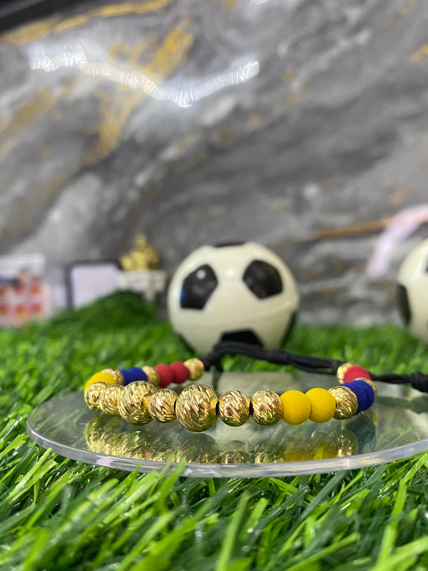 Pulsera Selección Colombia Sencilla tipo Oro