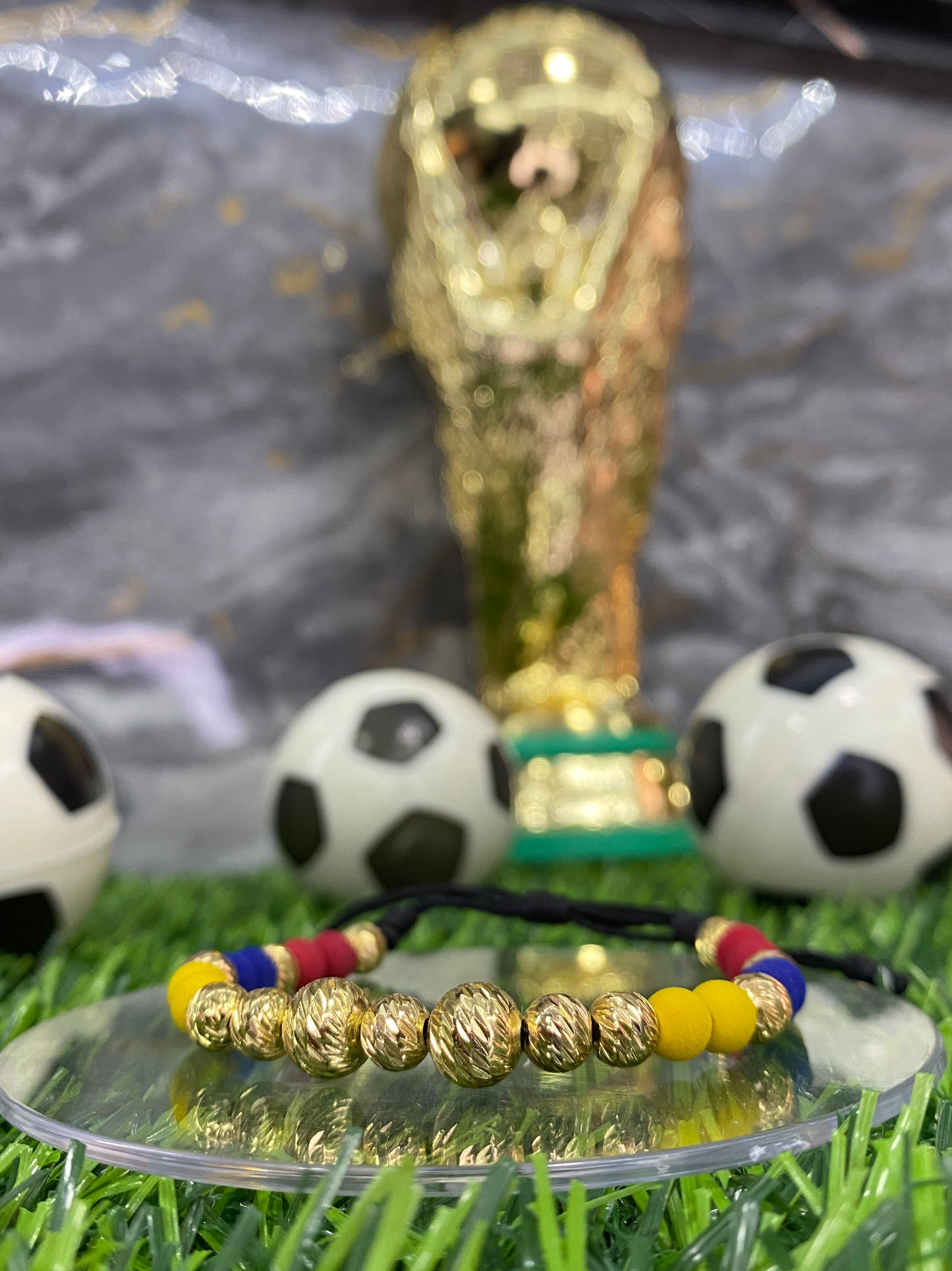 Pulsera Selección Colombia Sencilla tipo Oro