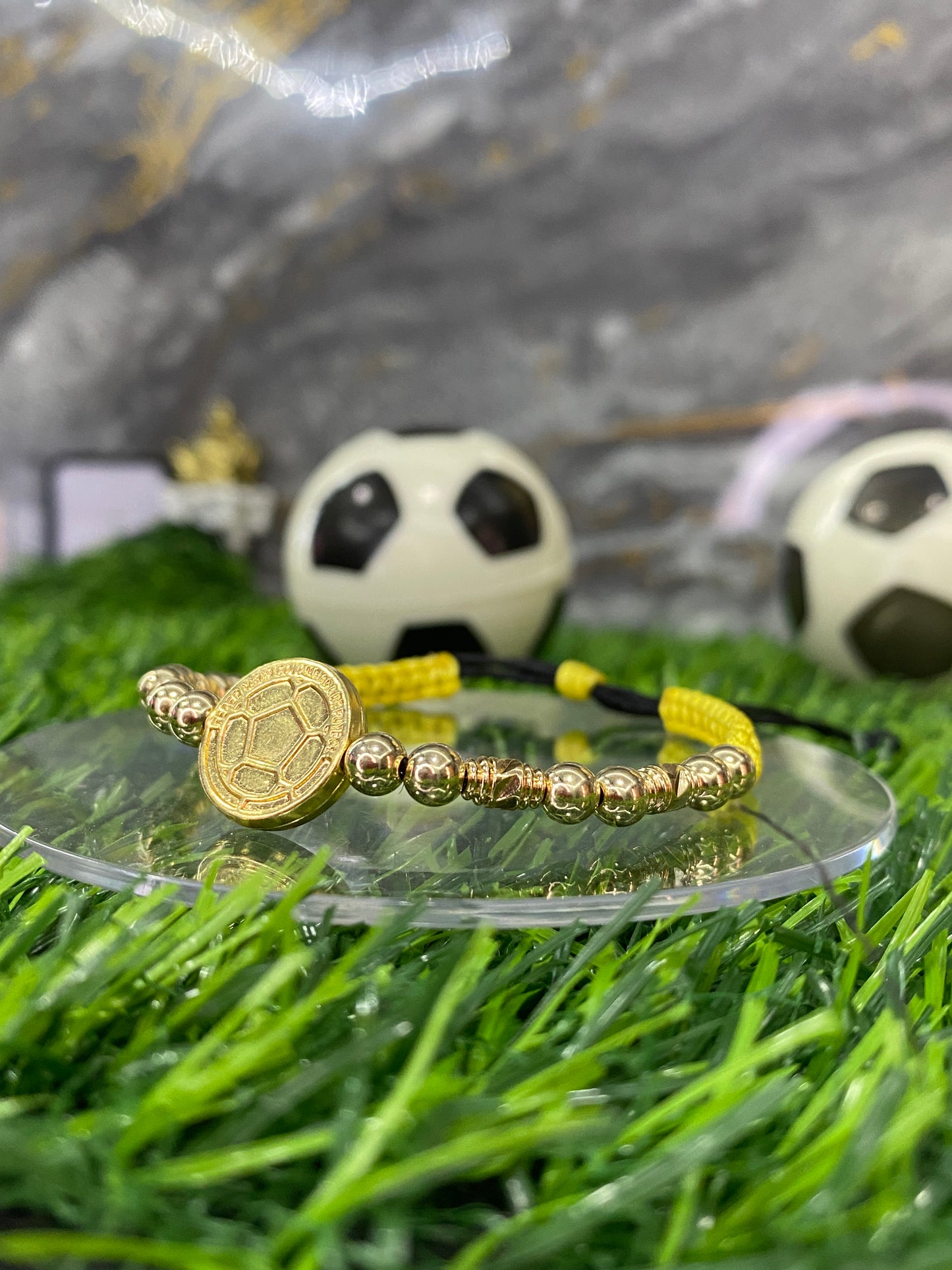 Pulsera Selección Colombia lisa con barriles