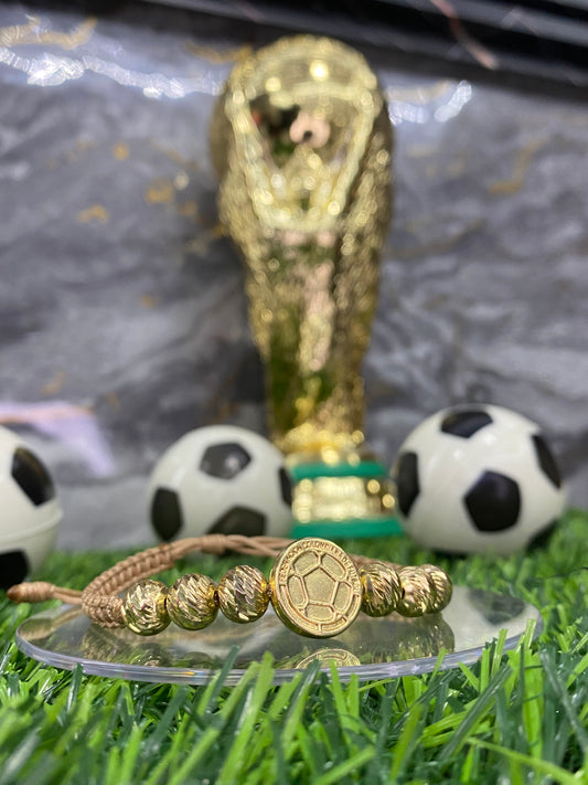 Pulsera Selección Colombia #8 Tipo Oro
