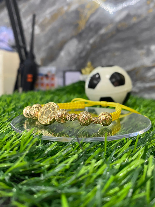 Pulsera Selección Colombia #8 y barriles tipo Oro