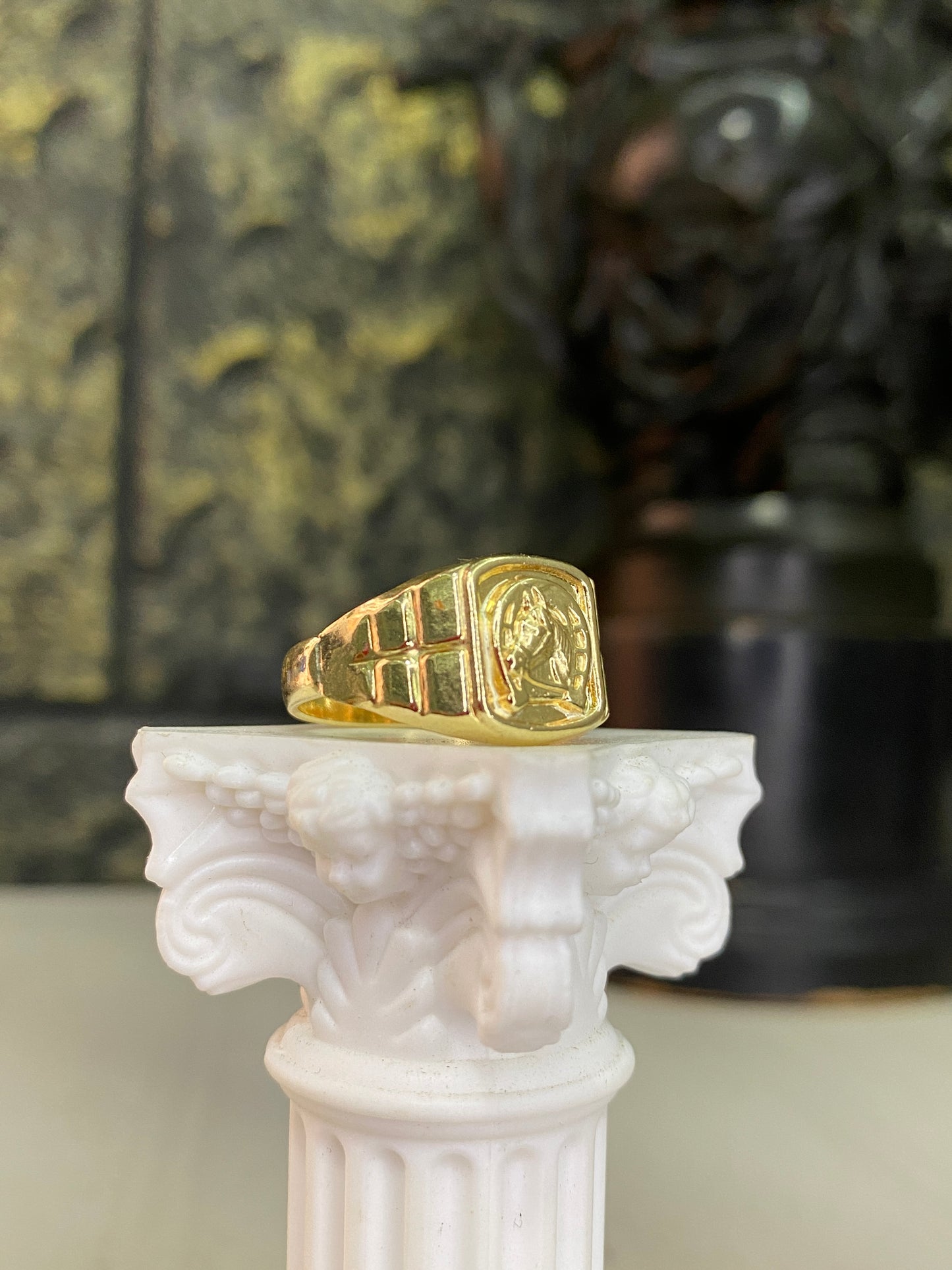 Anillo Equino Troquelado Talla 9,5
