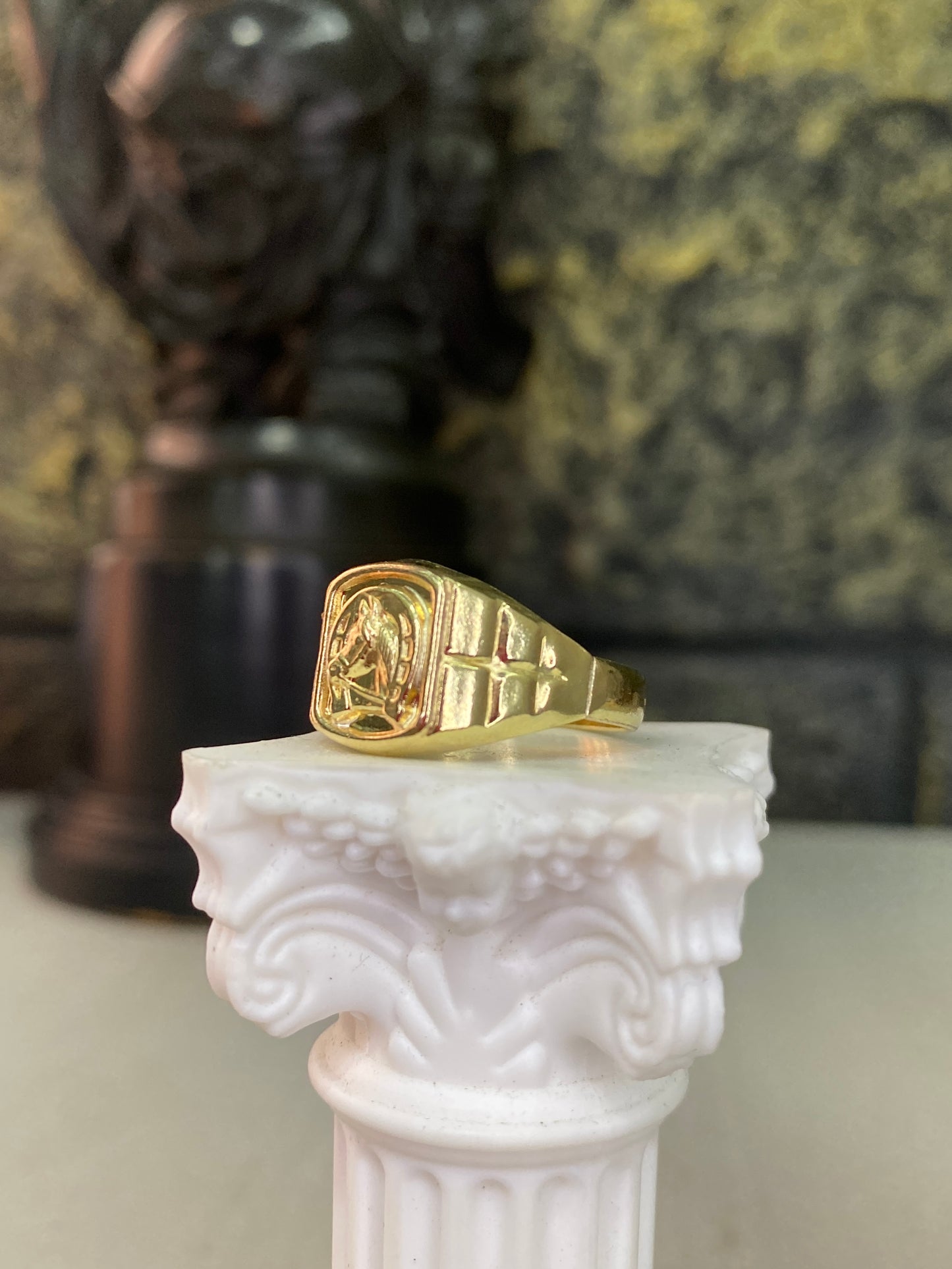 Anillo Equino Troquelado Talla 9,5