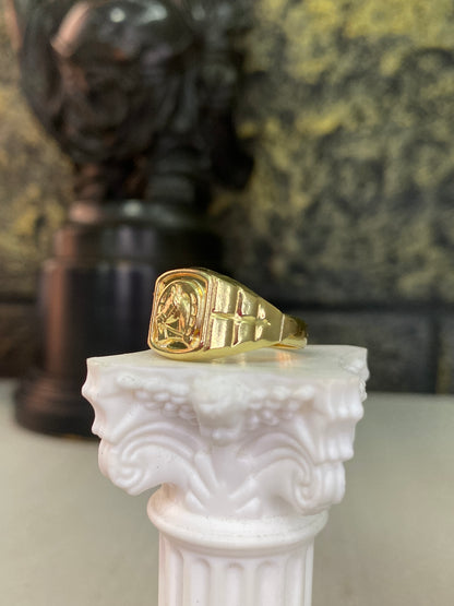 Anillo Equino Troquelado Talla 9,5
