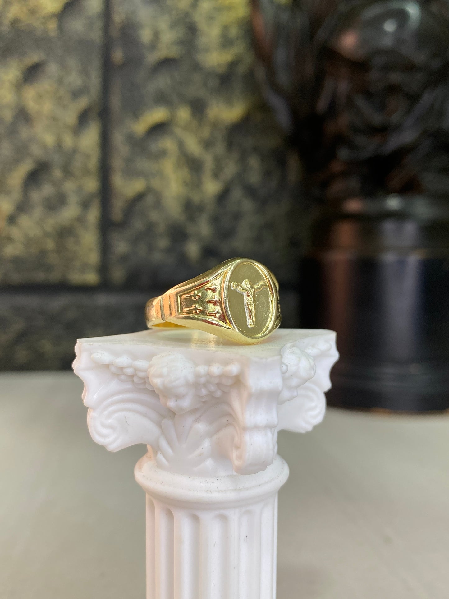 Anillo Equino Troquelado Talla 12