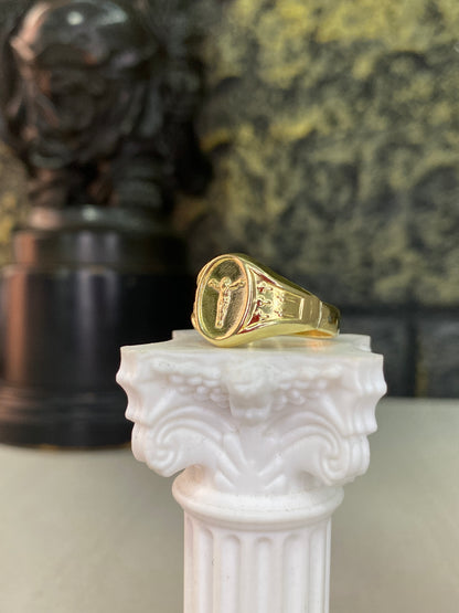 Anillo Equino Troquelado Talla 12