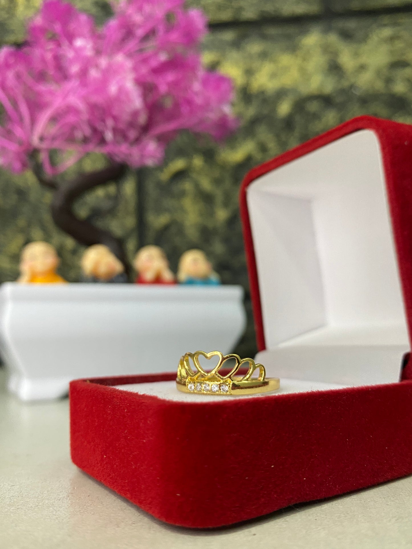 Anillo Importado Corona Circonado Talla 8