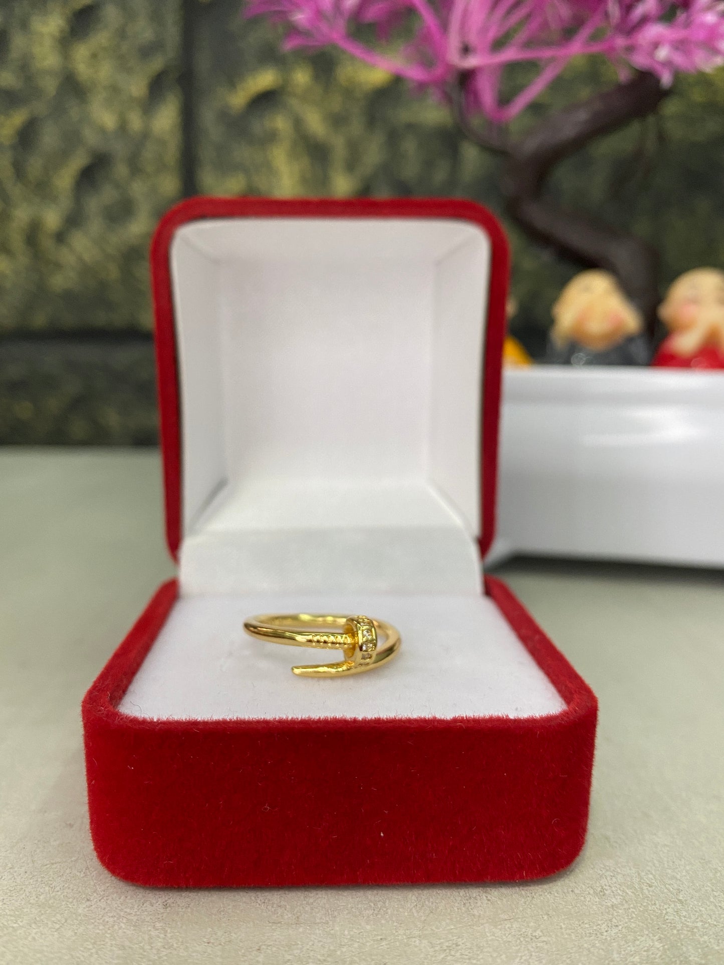 Anillo Importado Clavo circonado Talla 5