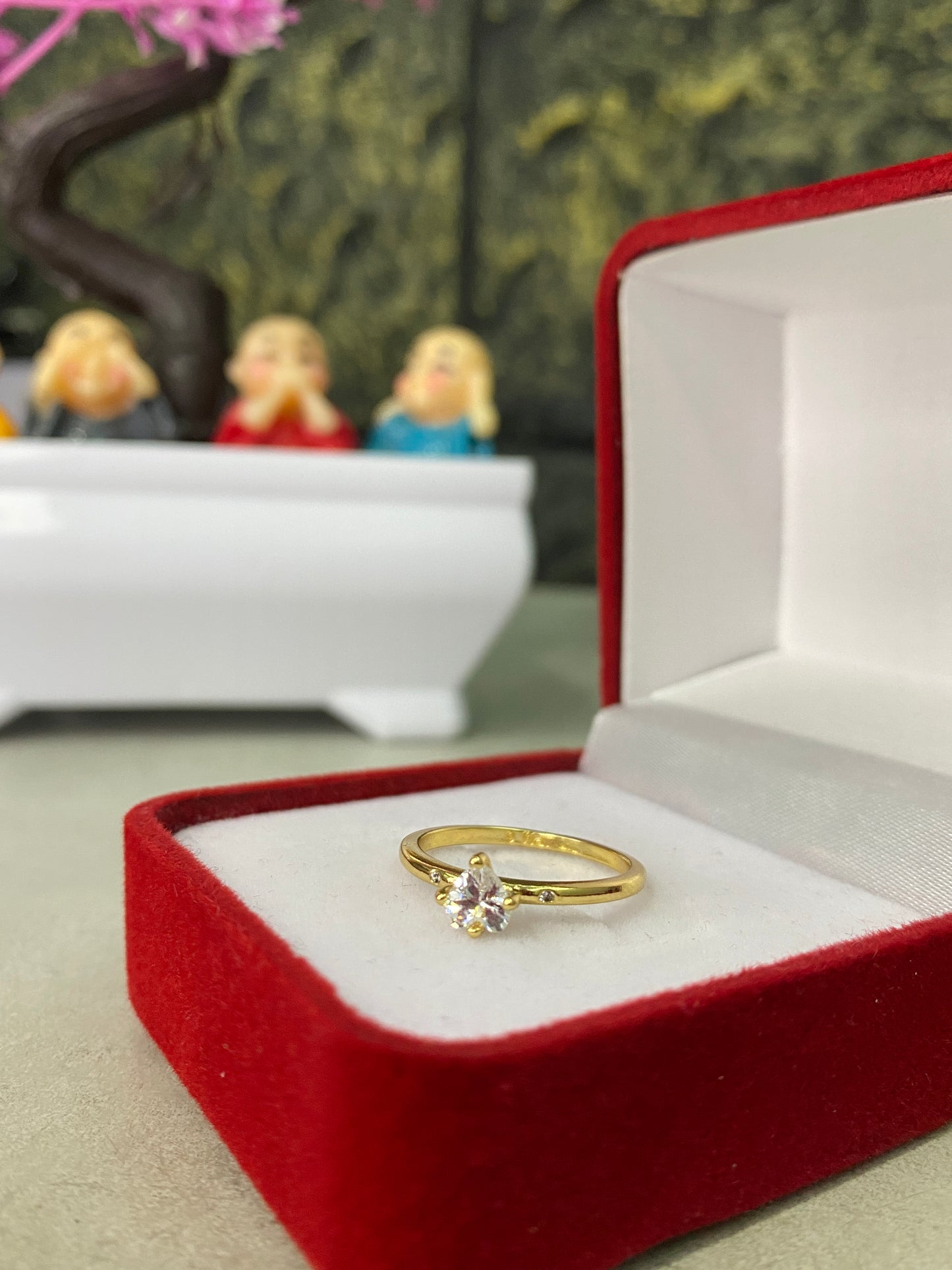 Anillo Importado Circon corazón Talla 6