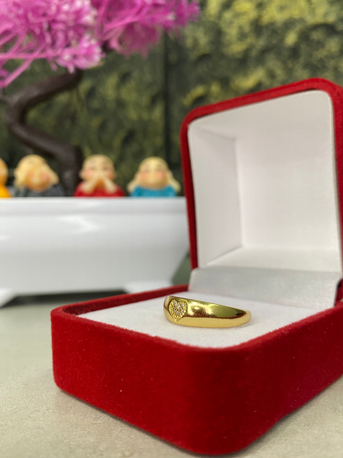 Anillo Importado Corazon circonado Talla 6,5