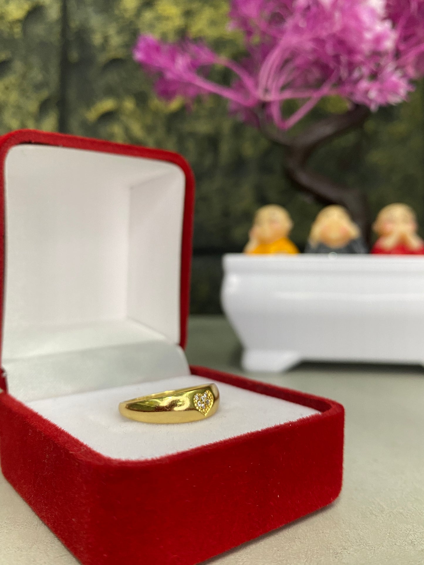 Anillo Importado Corazon circonado Talla 6,5
