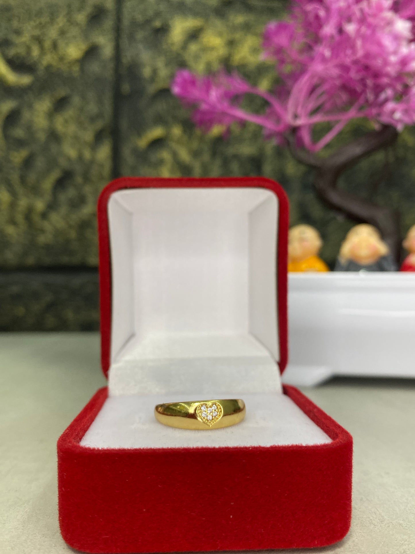 Anillo Importado Corazon circonado Talla 6,5